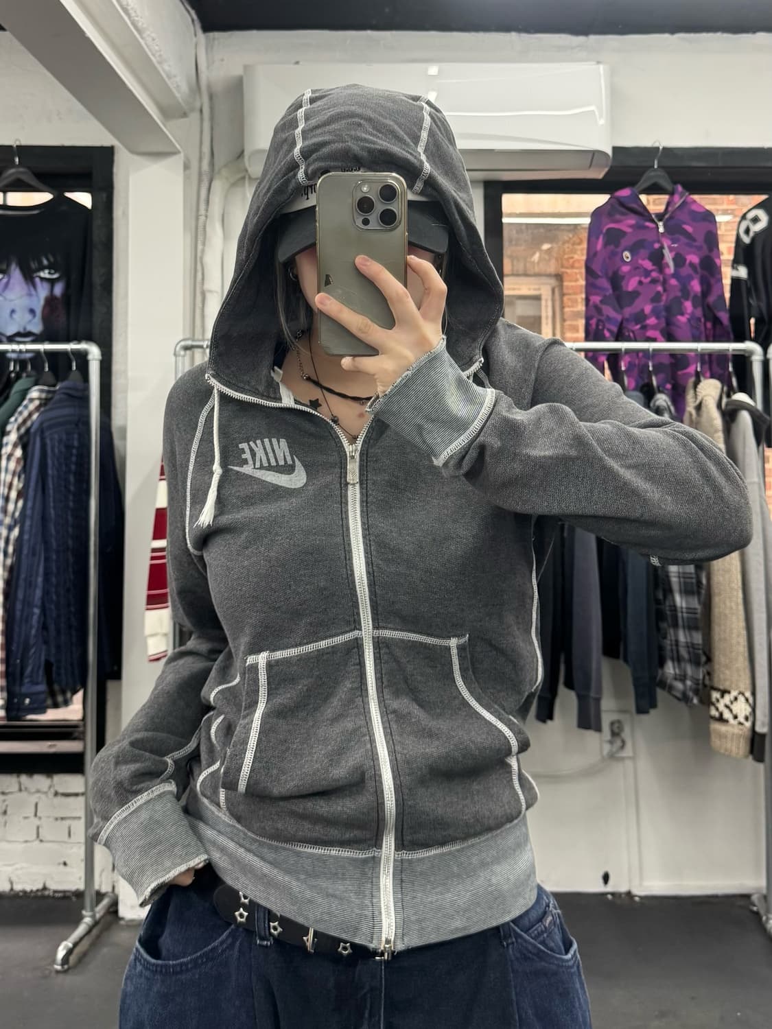 나이키 스티치 후드집업 상품이미지3