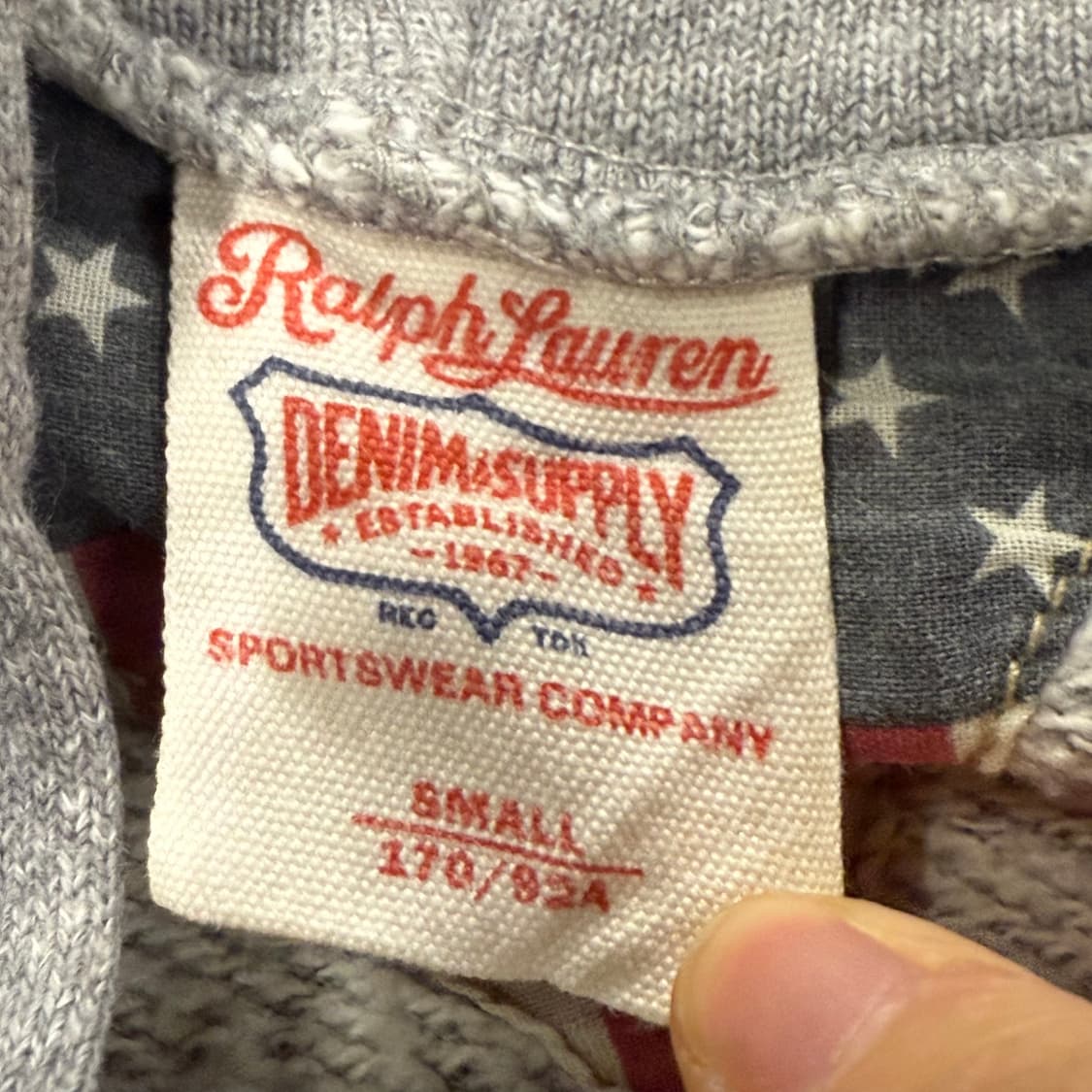 폴로 랄프로렌 데님앤서플라이 그레이 후드집업 상품이미지5