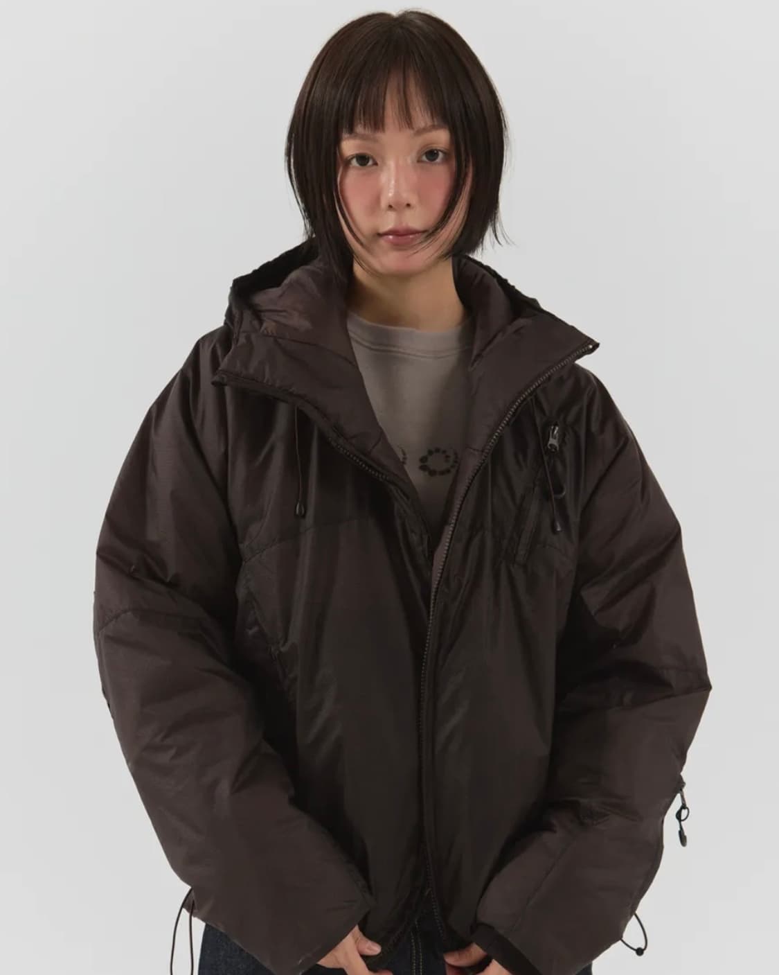 패러킷 리버시블 패딩 브라운 s 상품이미지1