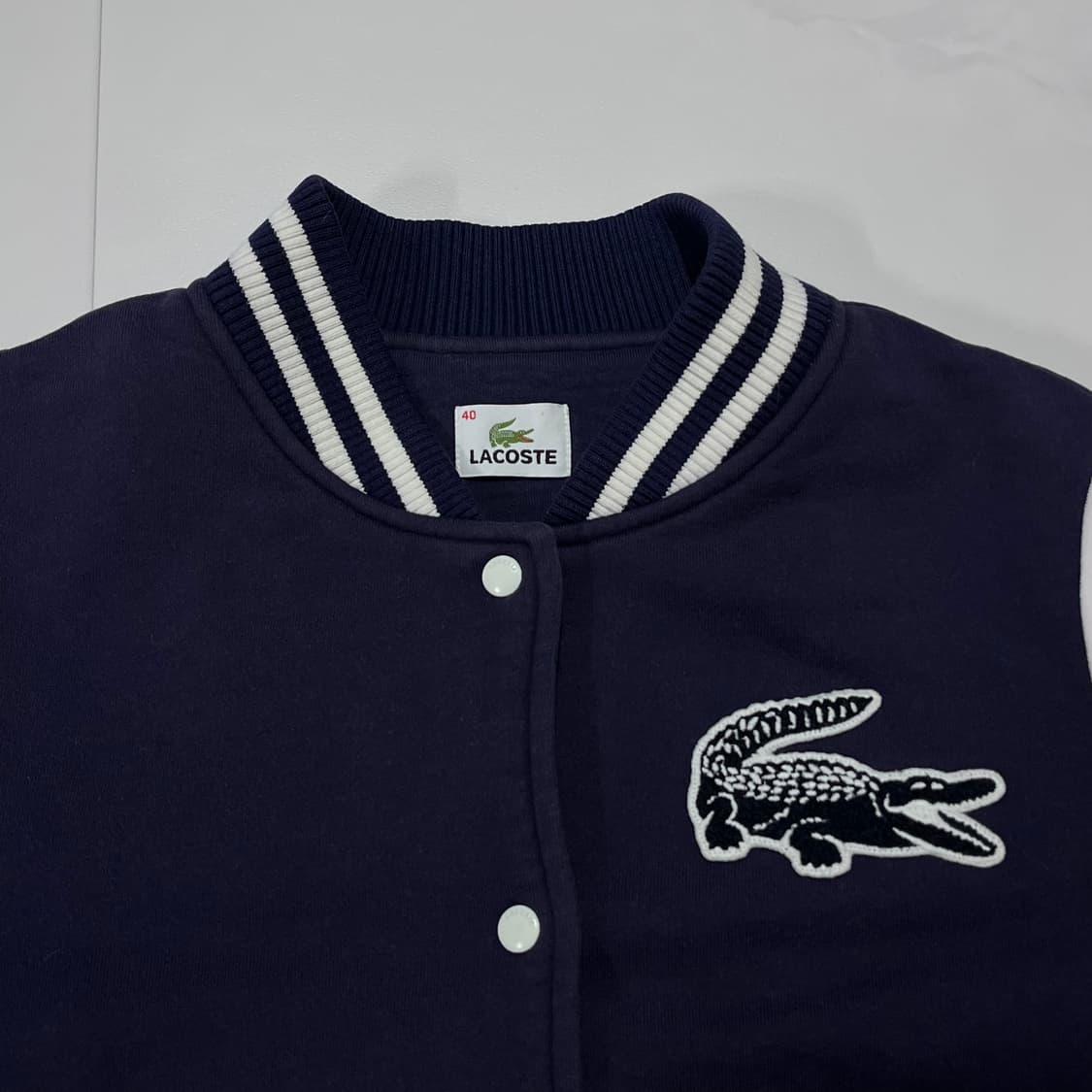 [정품] 라코스테 네이비 빅로고 자켓 [ 40 ] 상품이미지4