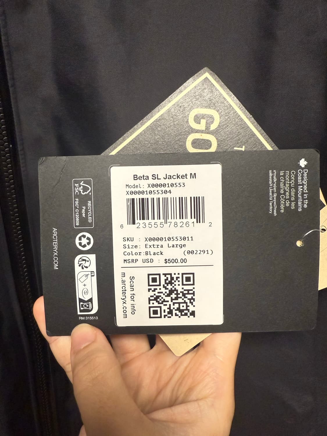 아크테릭스 고어텍스 베타SL 자켓 상품이미지7