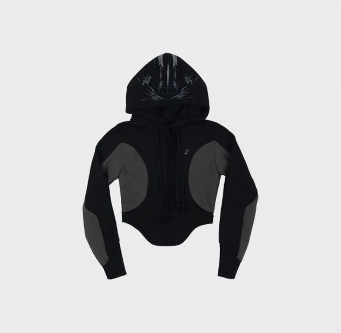 오호스 커브드 그래픽 후드티 [OJOS] 상품이미지1