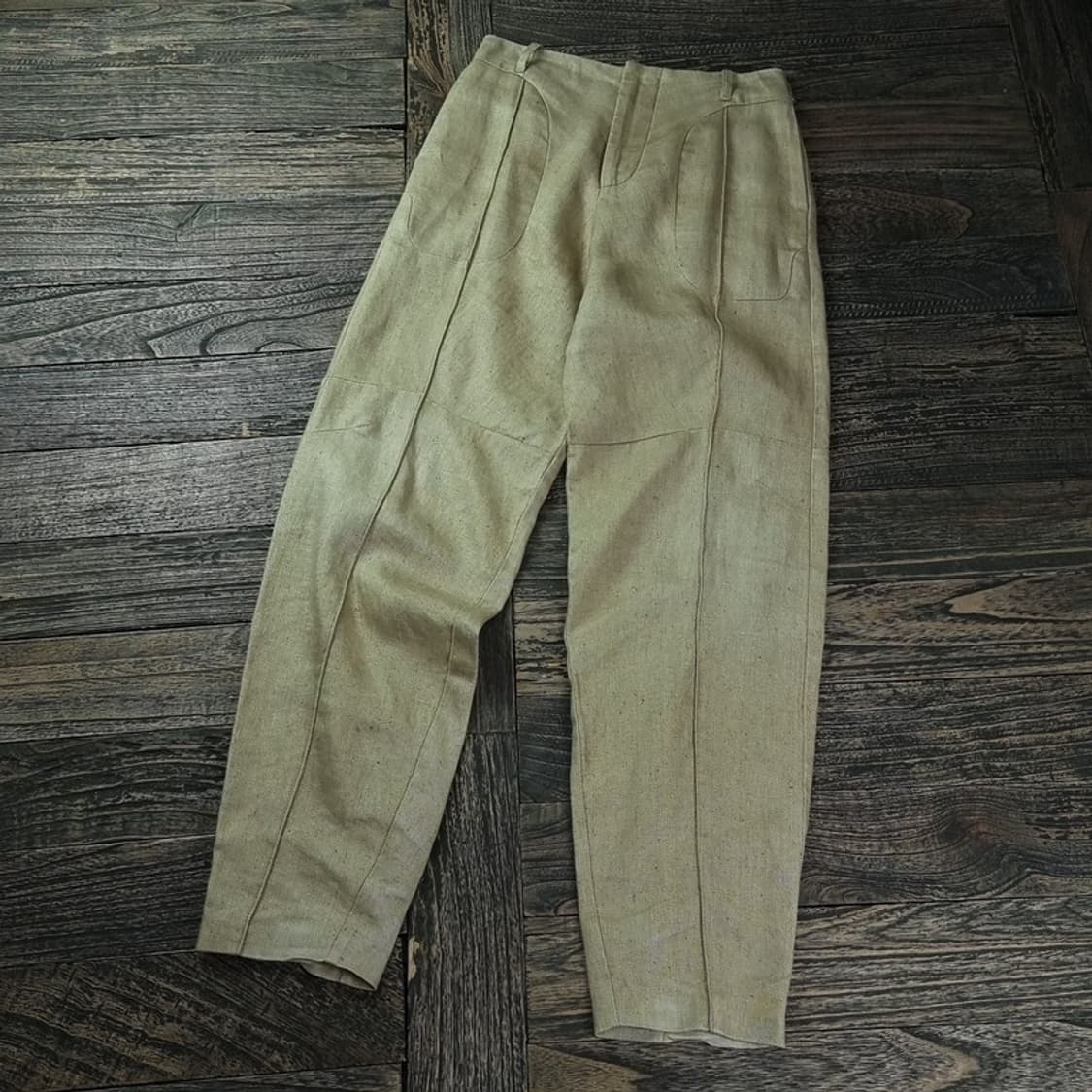 [베자스] 하이웨스트 베기핏 린넨 팬츠 M17849 상품이미지1