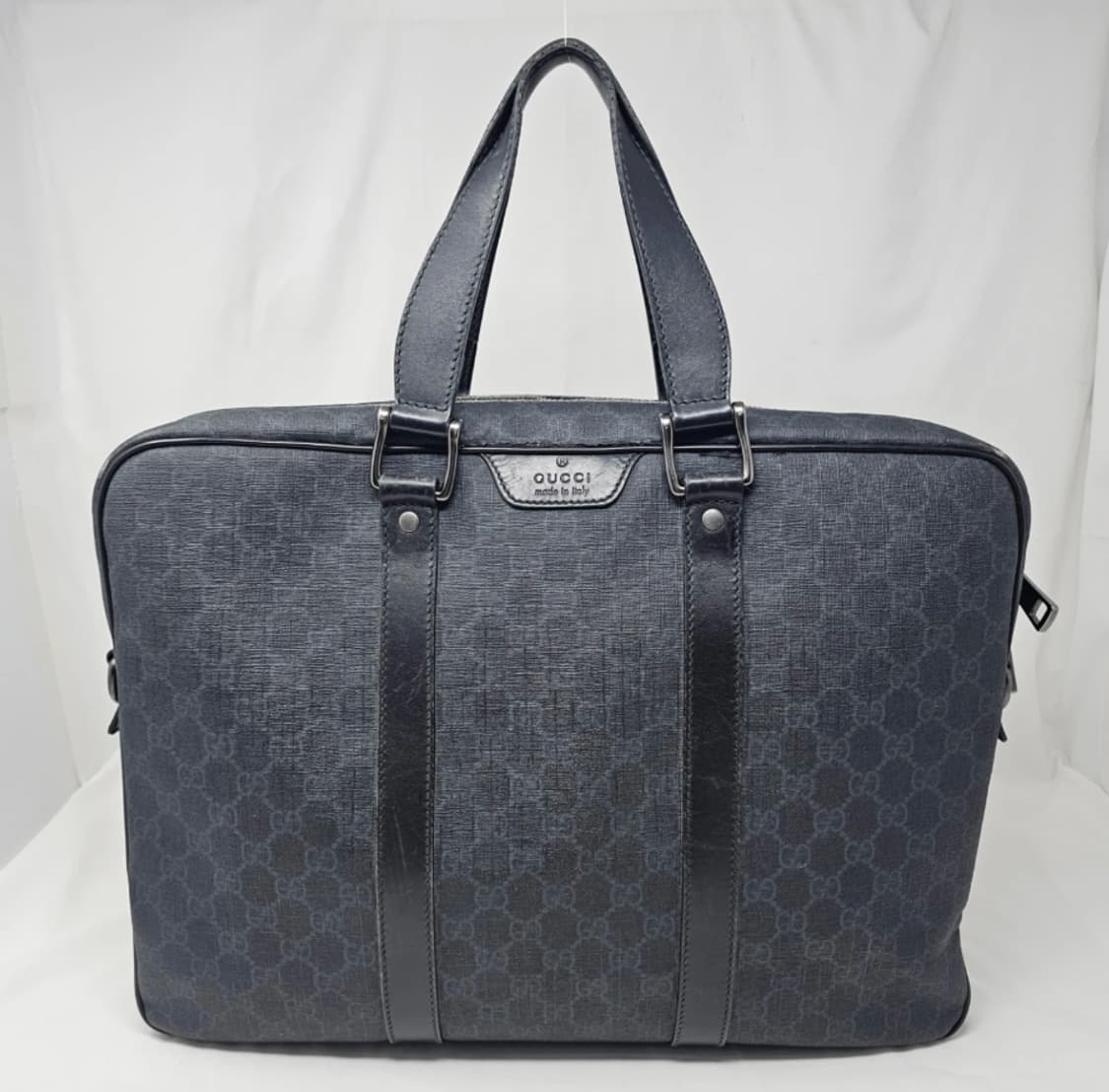 정품 구찌 GG 수프림 블랙 서류 가방 상품이미지1