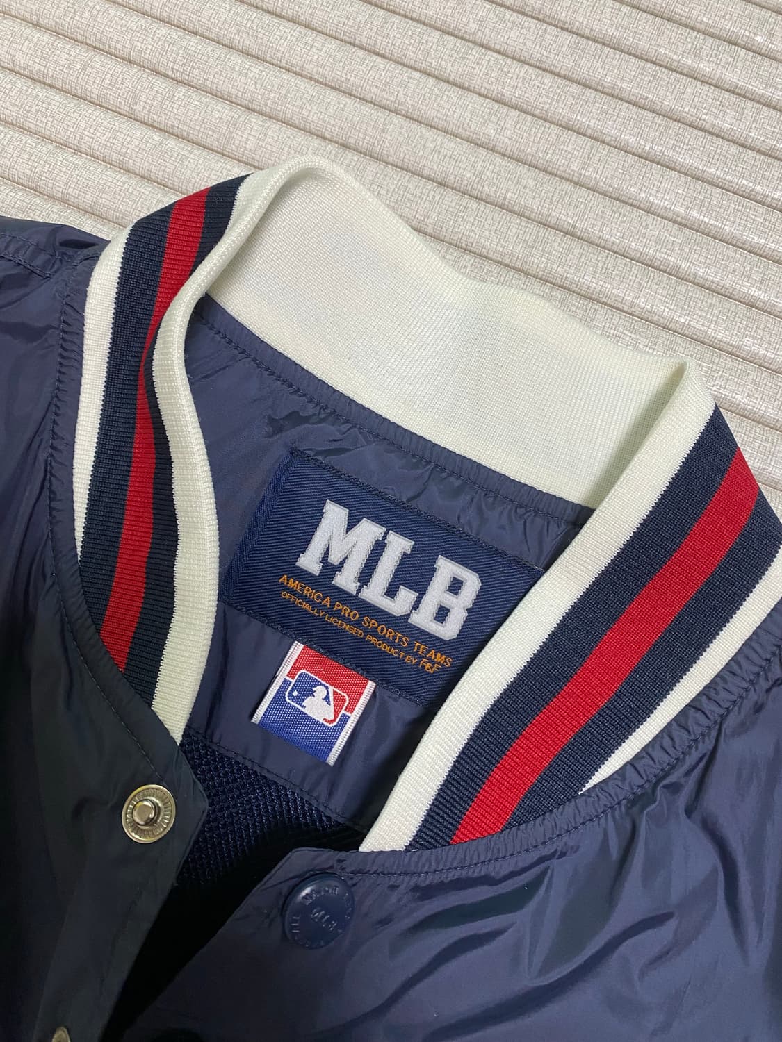 MLB 디트로이트 바시티 블루종 자켓 네이비 L 상품이미지5