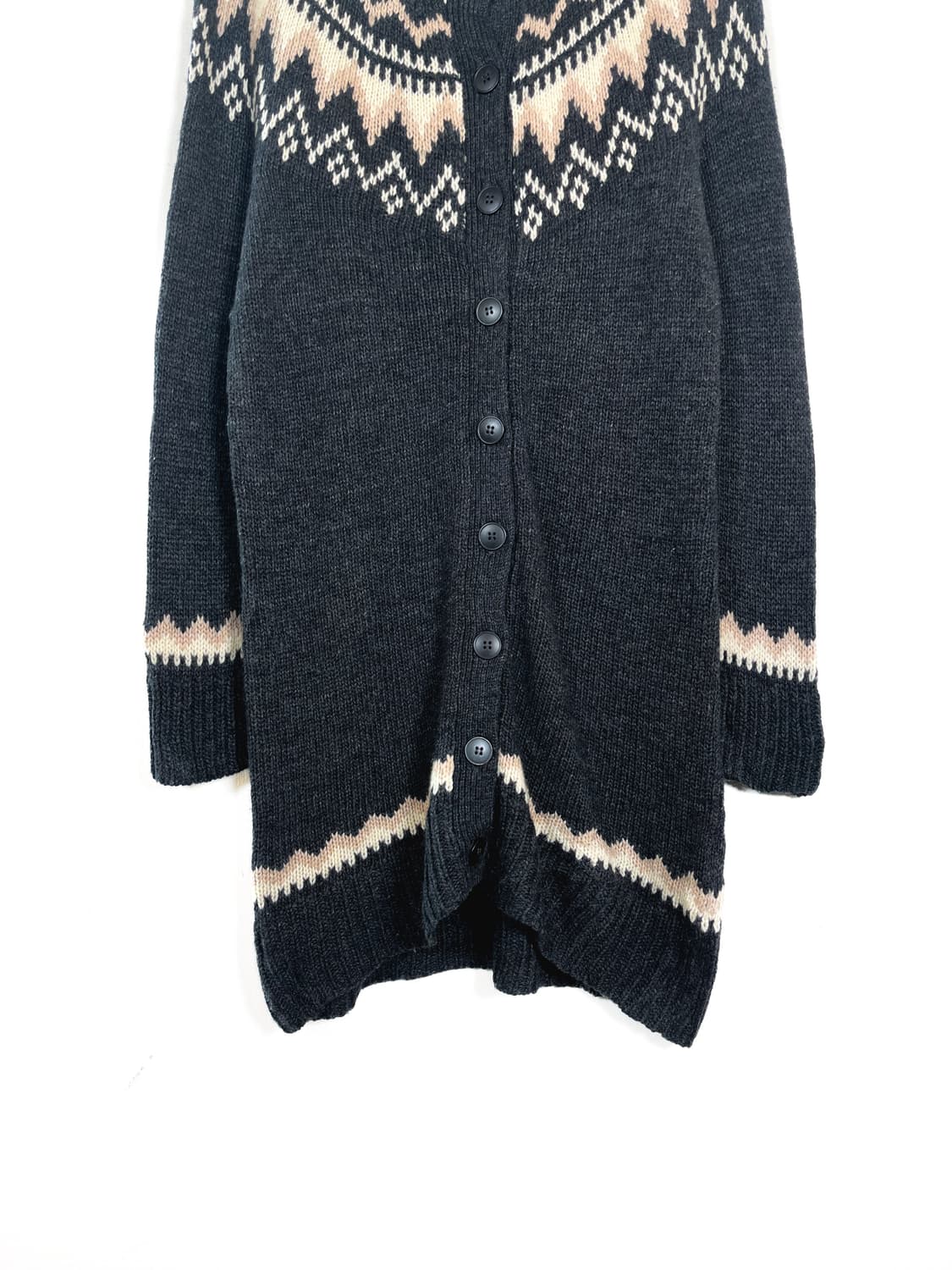 빈티지 울 블렌드 가디건 니트 원피스 상품이미지3