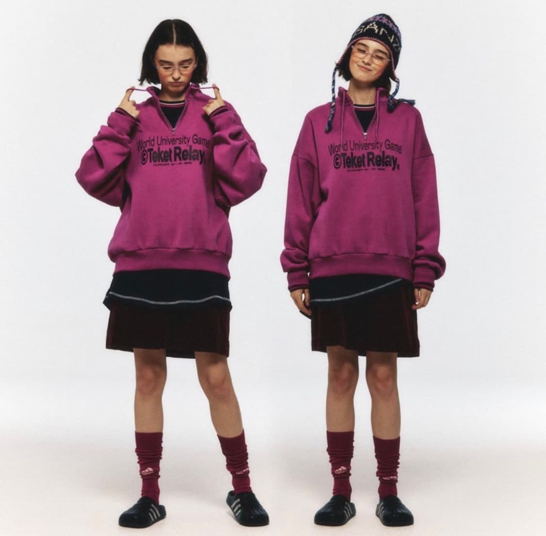 Teket💖 테켓 하프 집업 후드 집업 맨투맨 상품이미지2