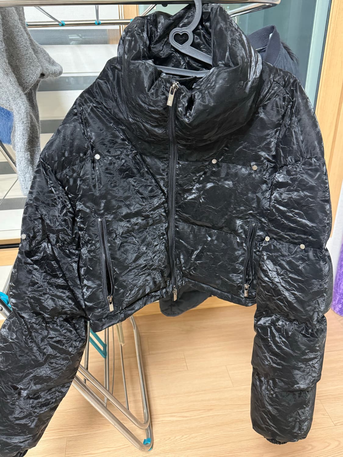 트리밍버드 리벳 포인트 크랙 패딩 상품이미지6