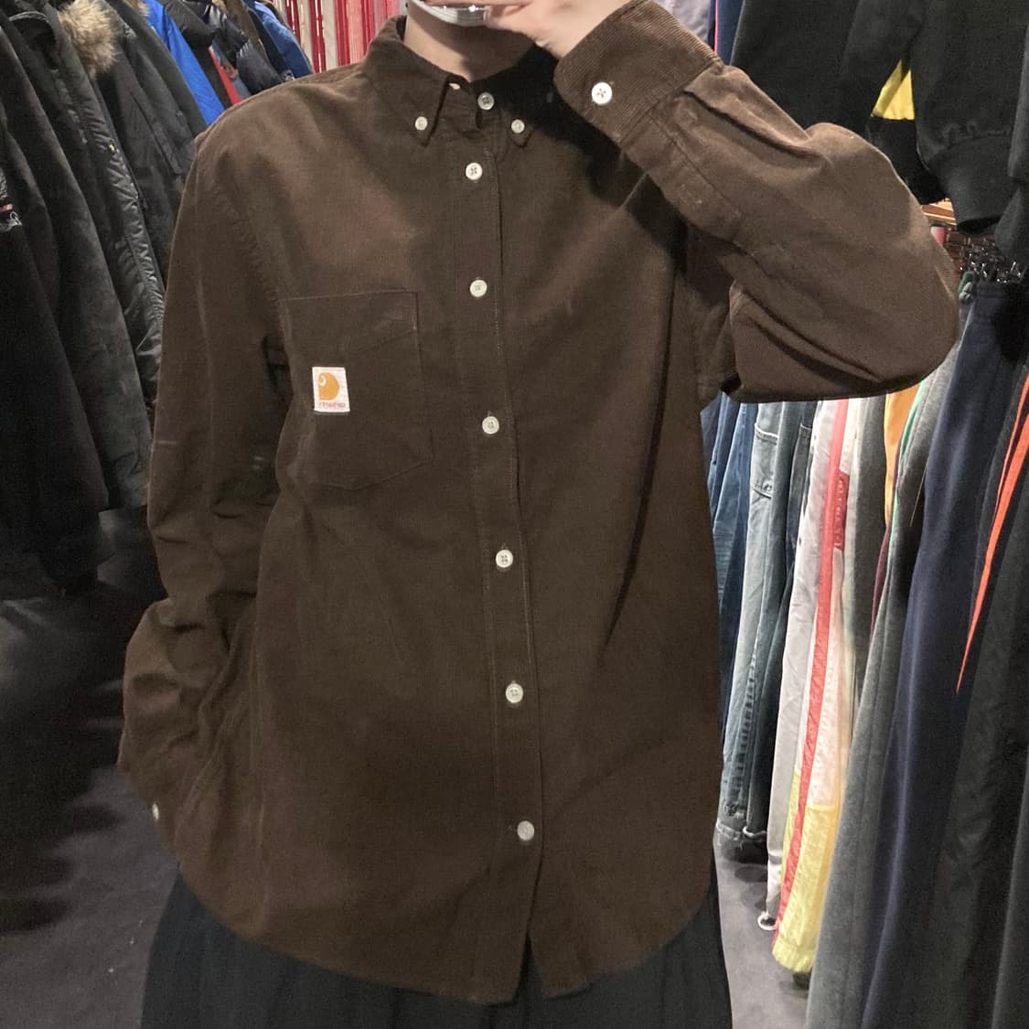 [IM]칼하트 코듀로이 워크셔츠 브라운 상품이미지7