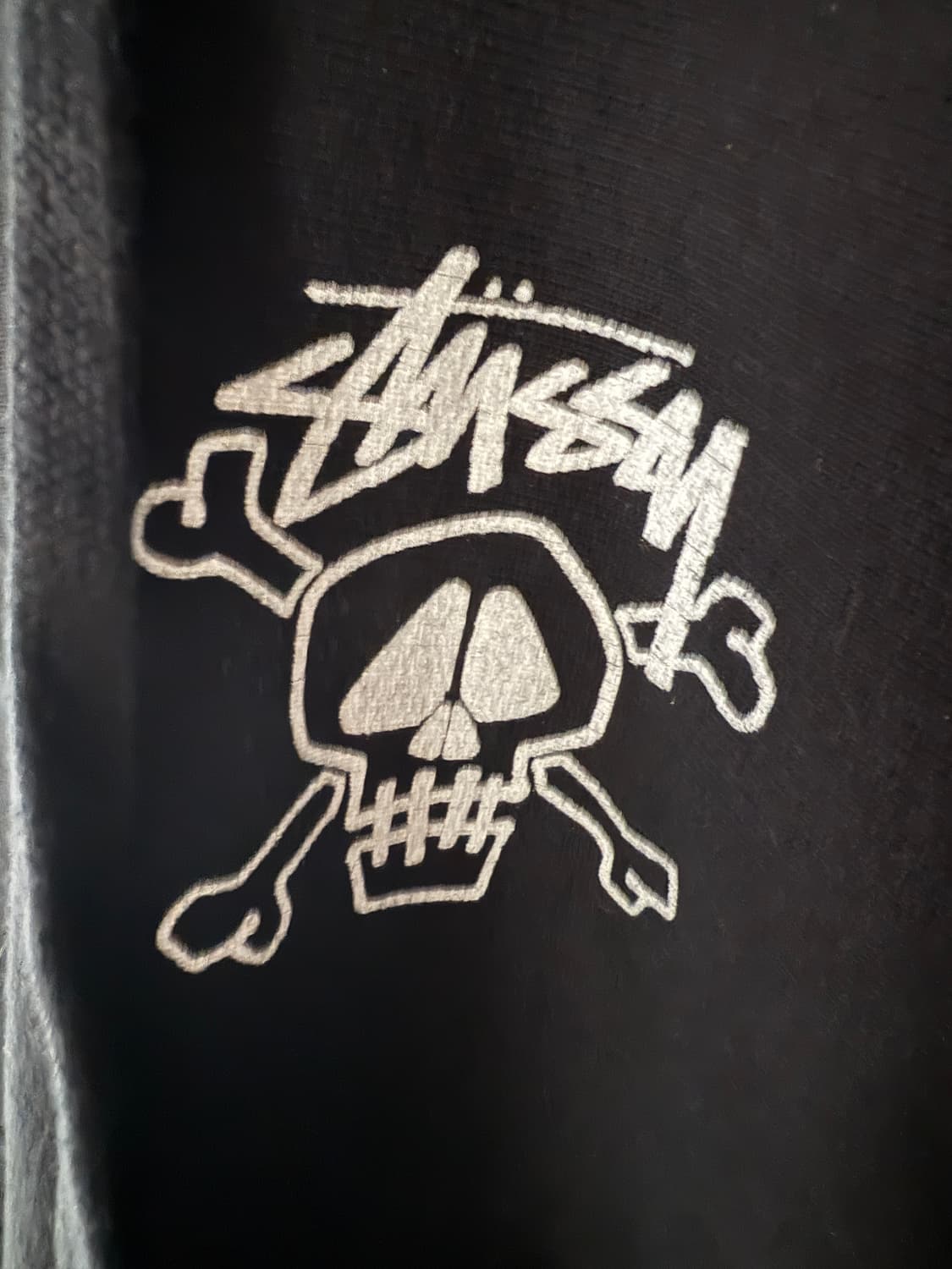 스투시 스컬& 본즈 피그먼트 다이아 후드 블랙 상품이미지3