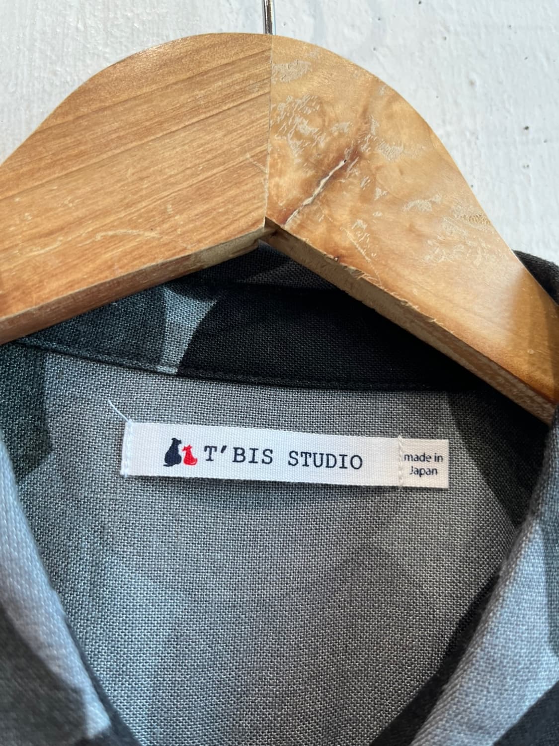 t'bis studio 도트 레이온 린넨 셔츠 Made in JAPAN 상품이미지4