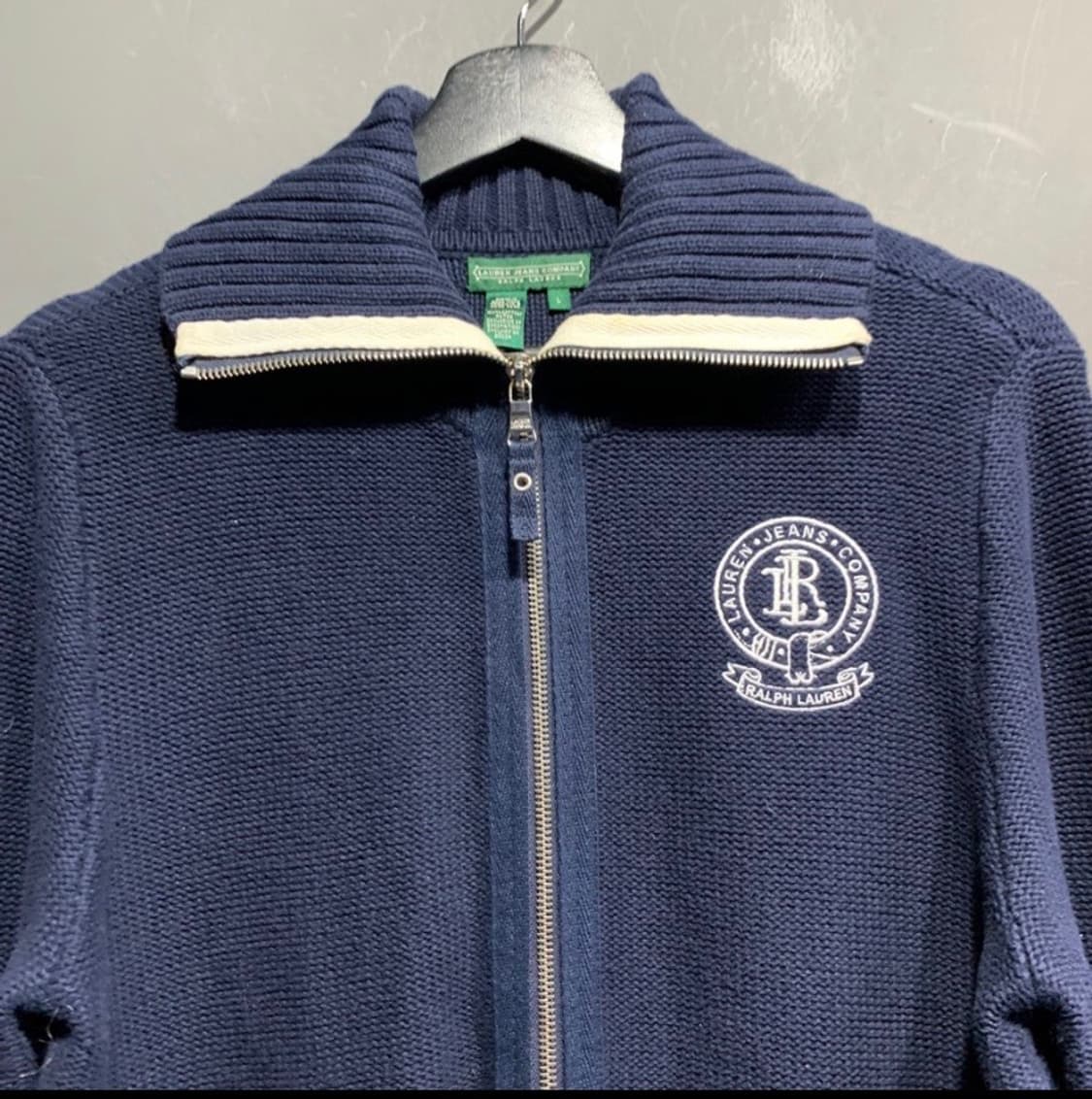 랄프로렌 엘보패치 니트 집업 상품이미지4