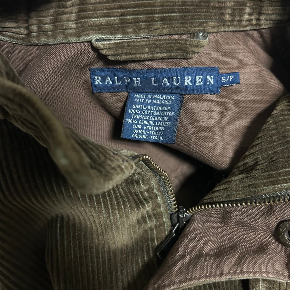 폴로 랄프로렌 웨스턴 벨티드 코듀로이 자켓 브라운 초콜릿 S  상품이미지8
