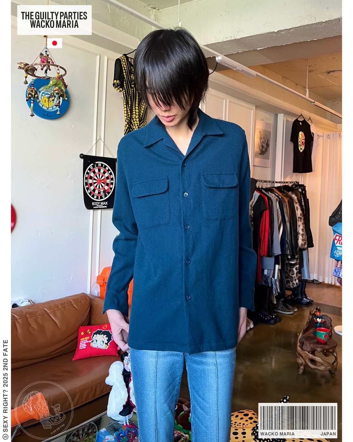 WACKO MARIA Double Pocket Wool Shirt 상품이미지1