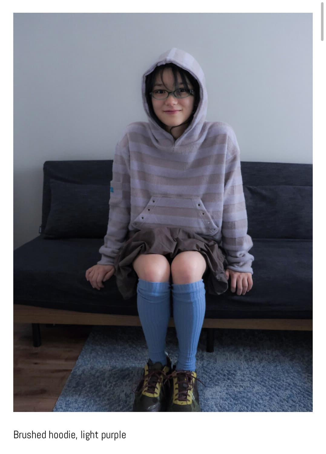 인앤양인하모니 Brushed hoodie, light purple 상품이미지1