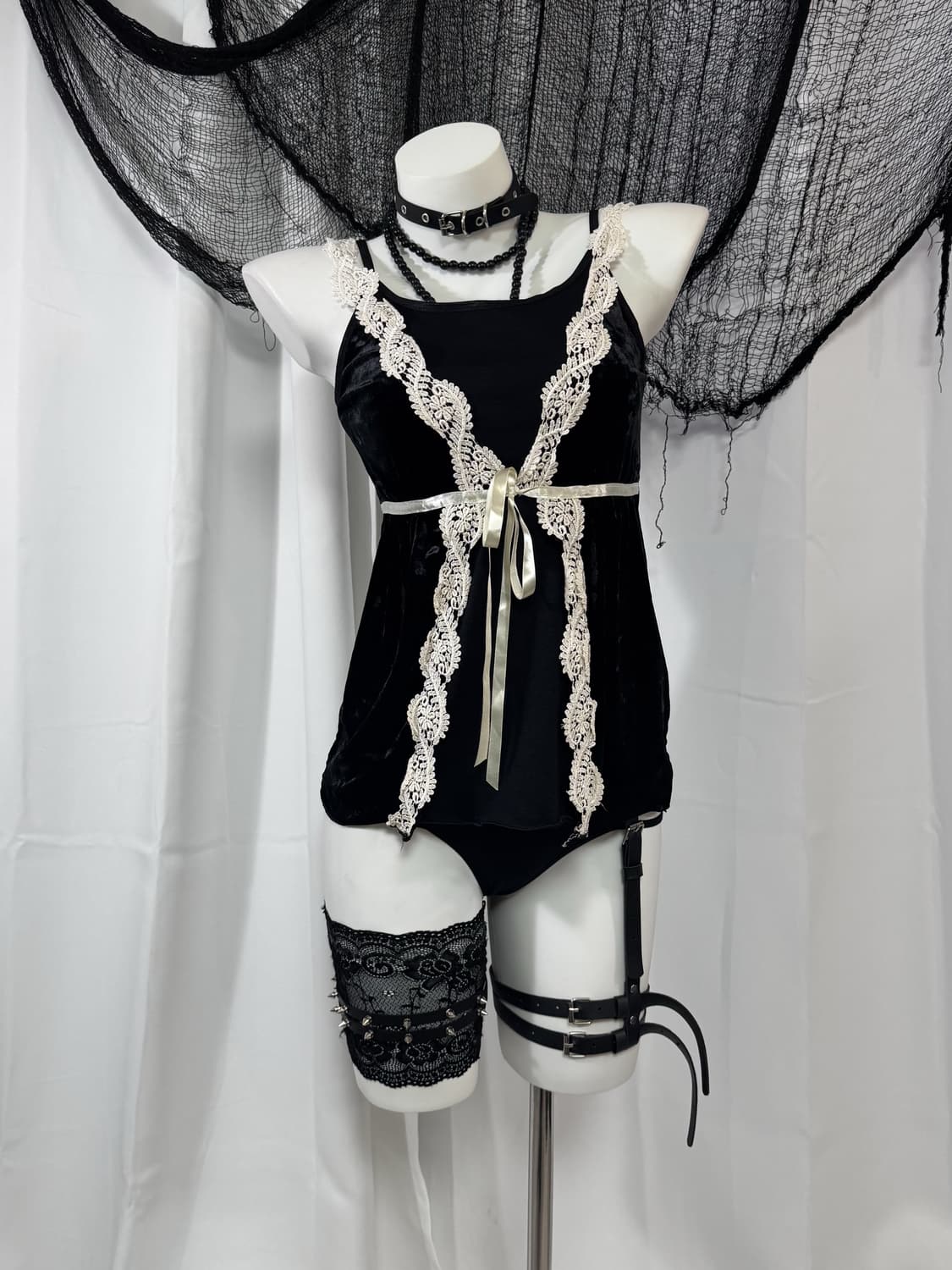  velvet lace sleeveless 상품이미지1