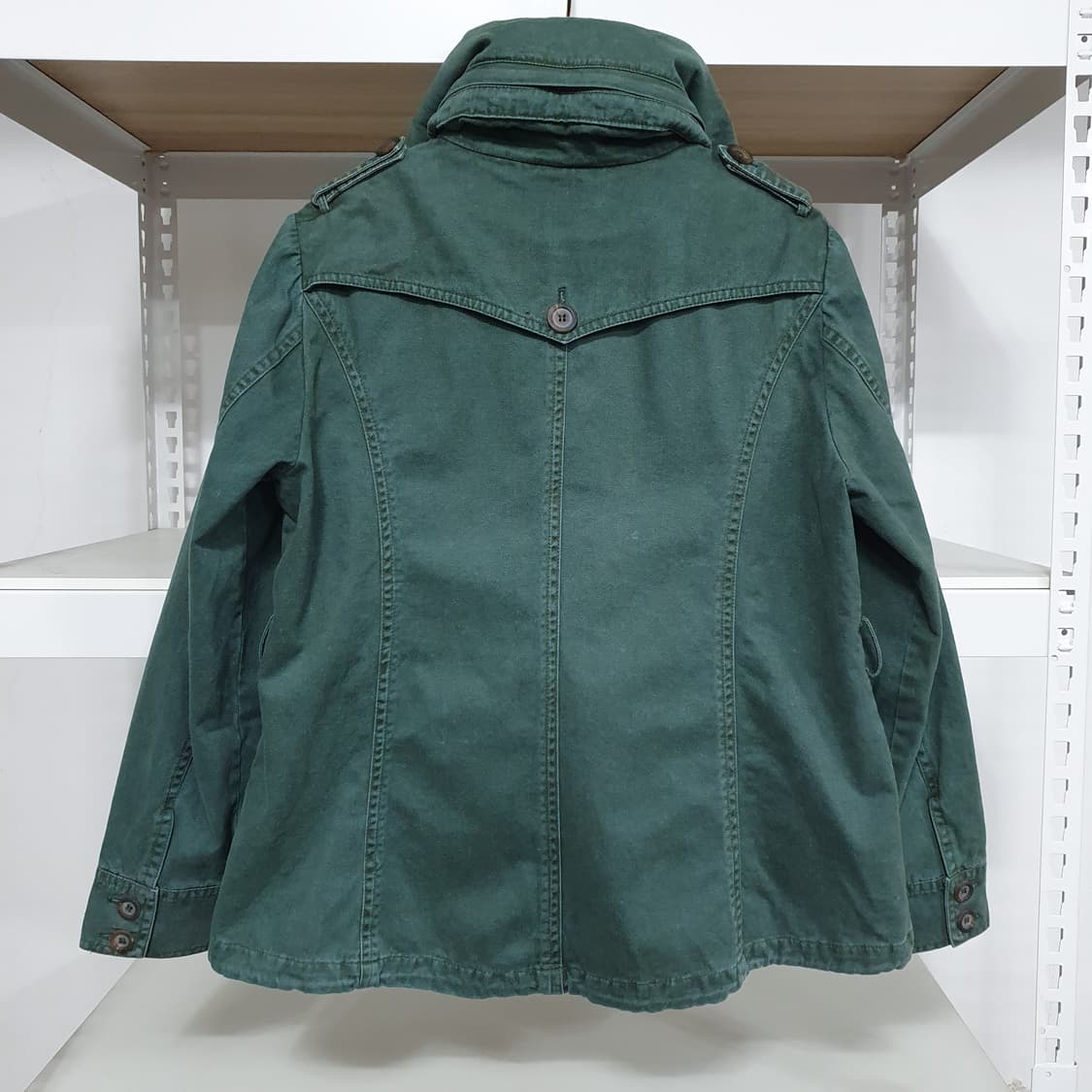 밀란로랭 포레스트그린 그런지 빈티지 더블버튼 야상 자켓 상품이미지5
