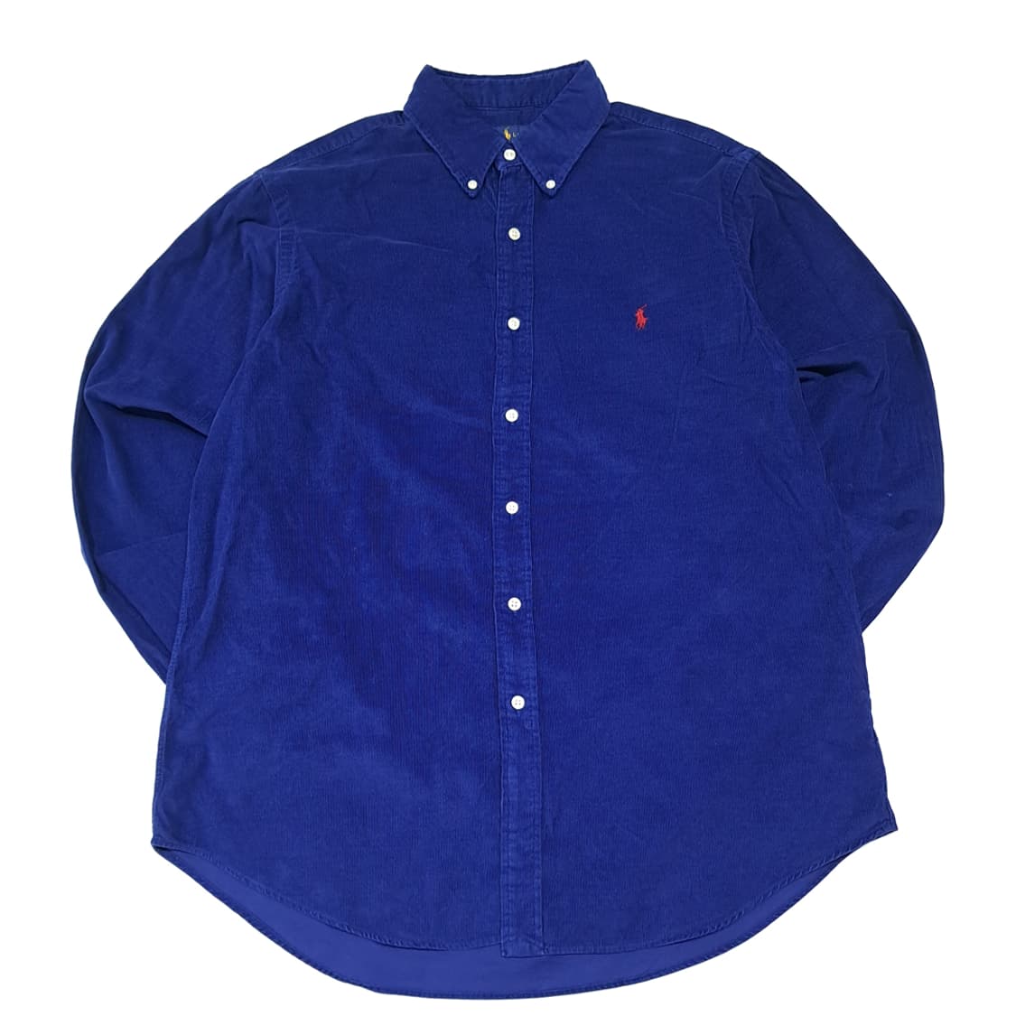 CL797 L 폴로 00s 파인웨일 로얄블루 핀코듀로이 셔츠 남방 상품이미지1