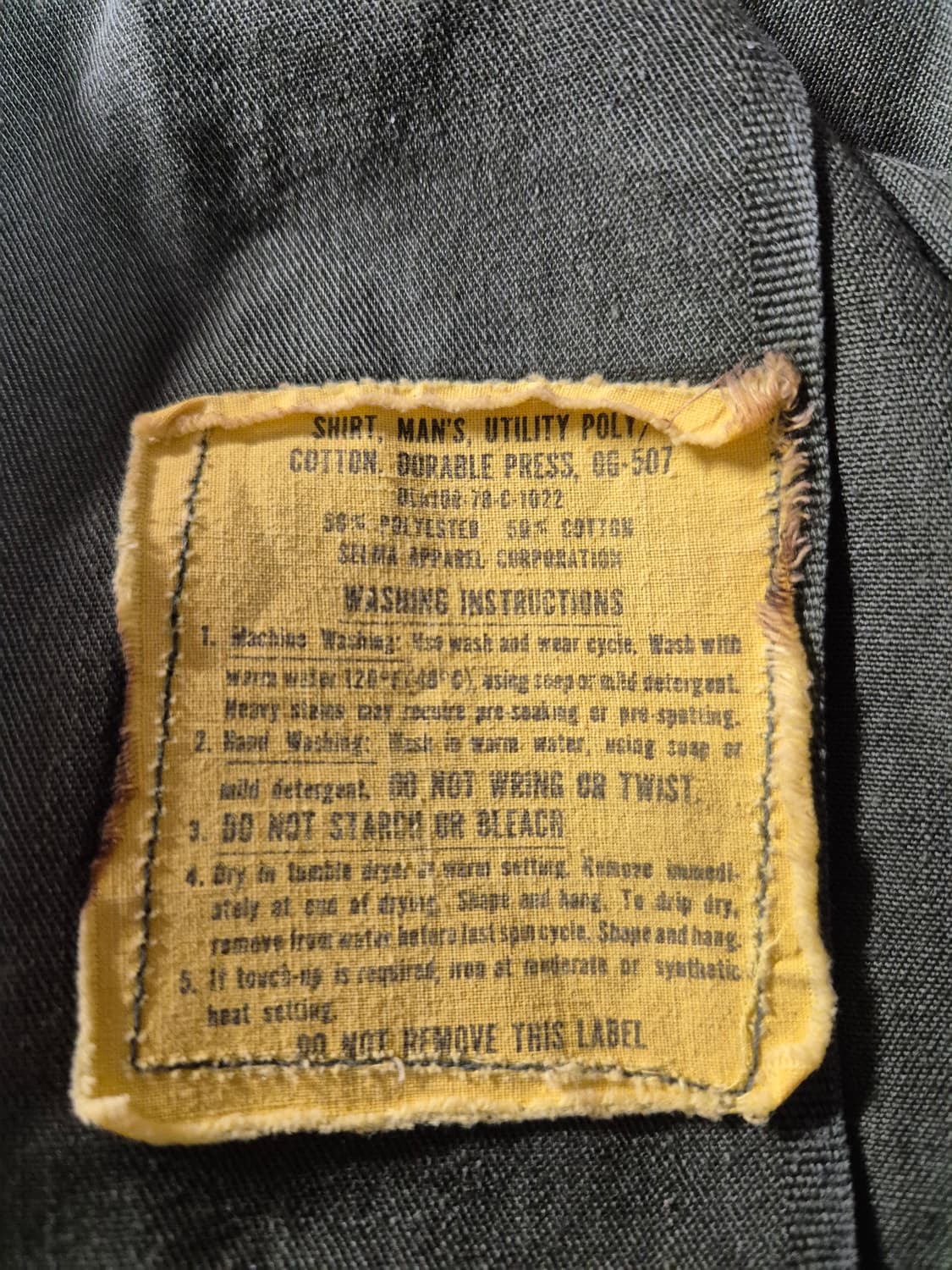 70s OG-507  미군 셔츠 상품이미지5