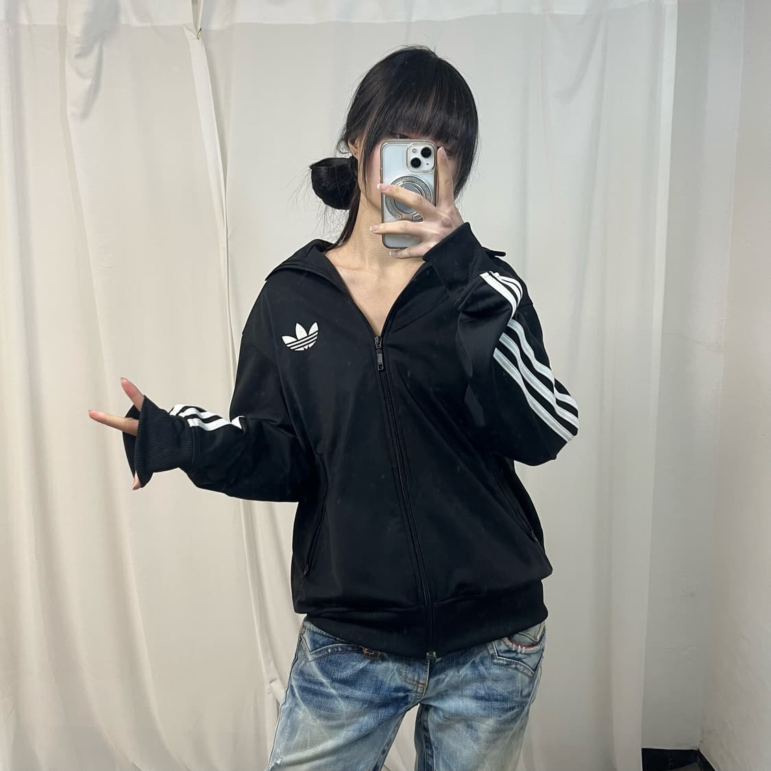 Adidas black Firebird jersey 상품이미지2