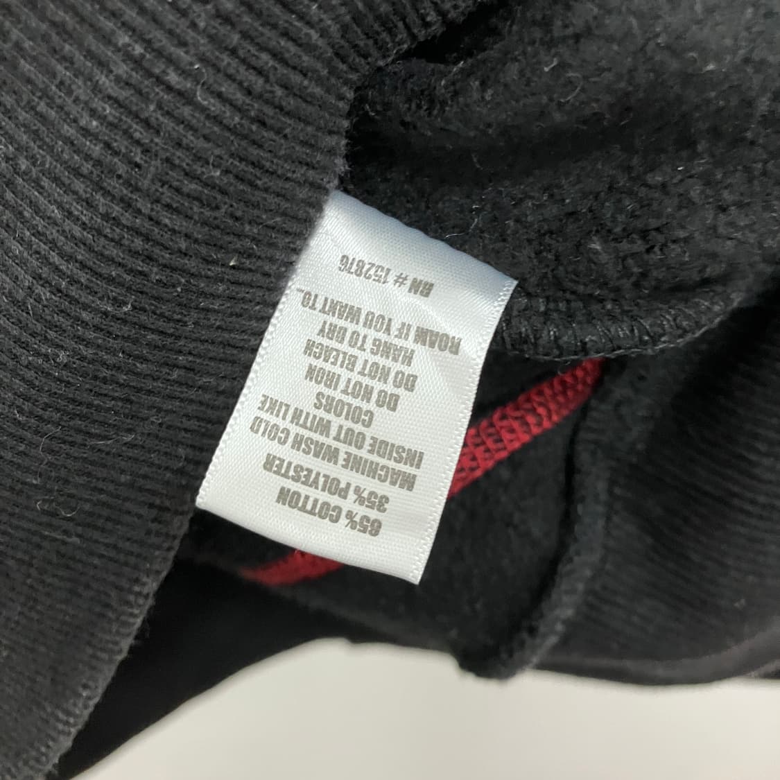 PLEASURES 플레져스 블랙 후드티 레드 스티치 후드 상품이미지5