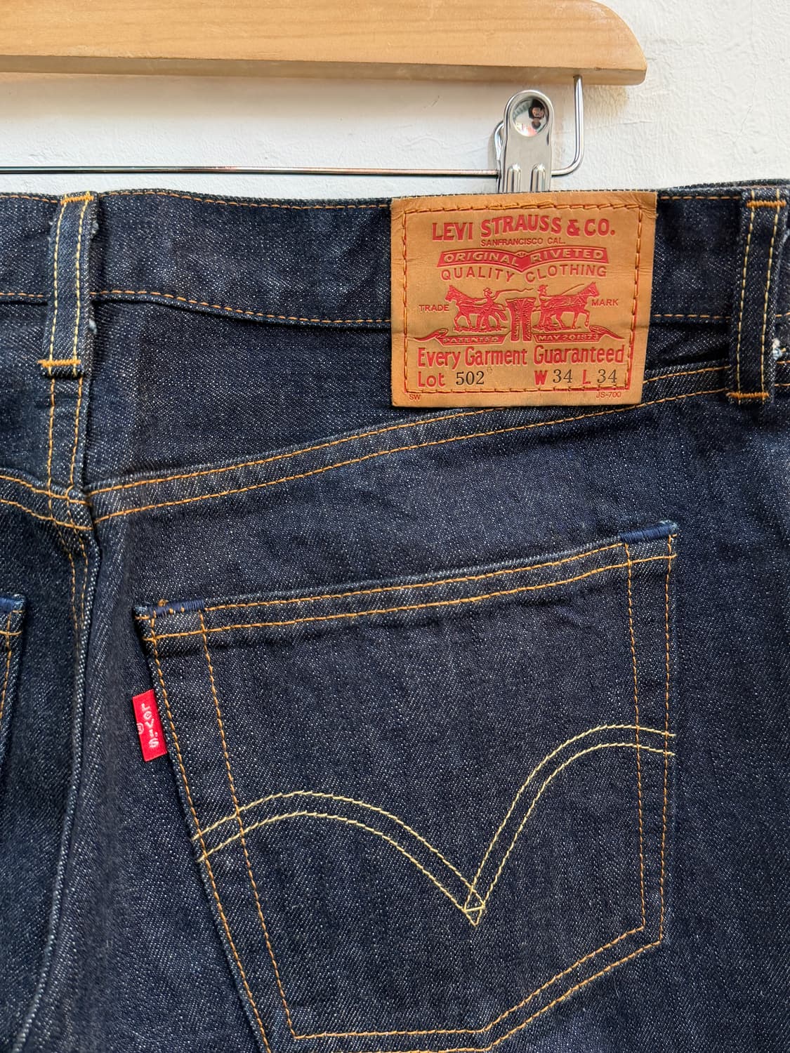 Levis 502 리바이스 재팬 스트레이트 데님 진 34x34 상품이미지8
