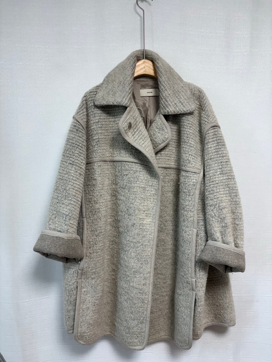 시스템루즈핏모헤어울니트코트 상품이미지1