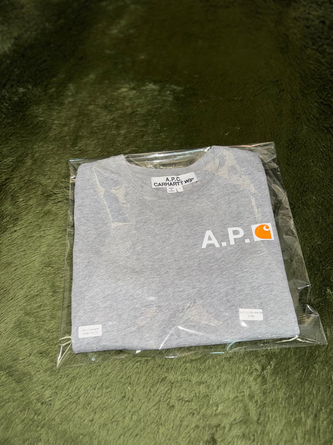 [S] Carhartt WIP X A.P.C. 칼하트 아페쎄 로고 티셔츠 상품이미지9