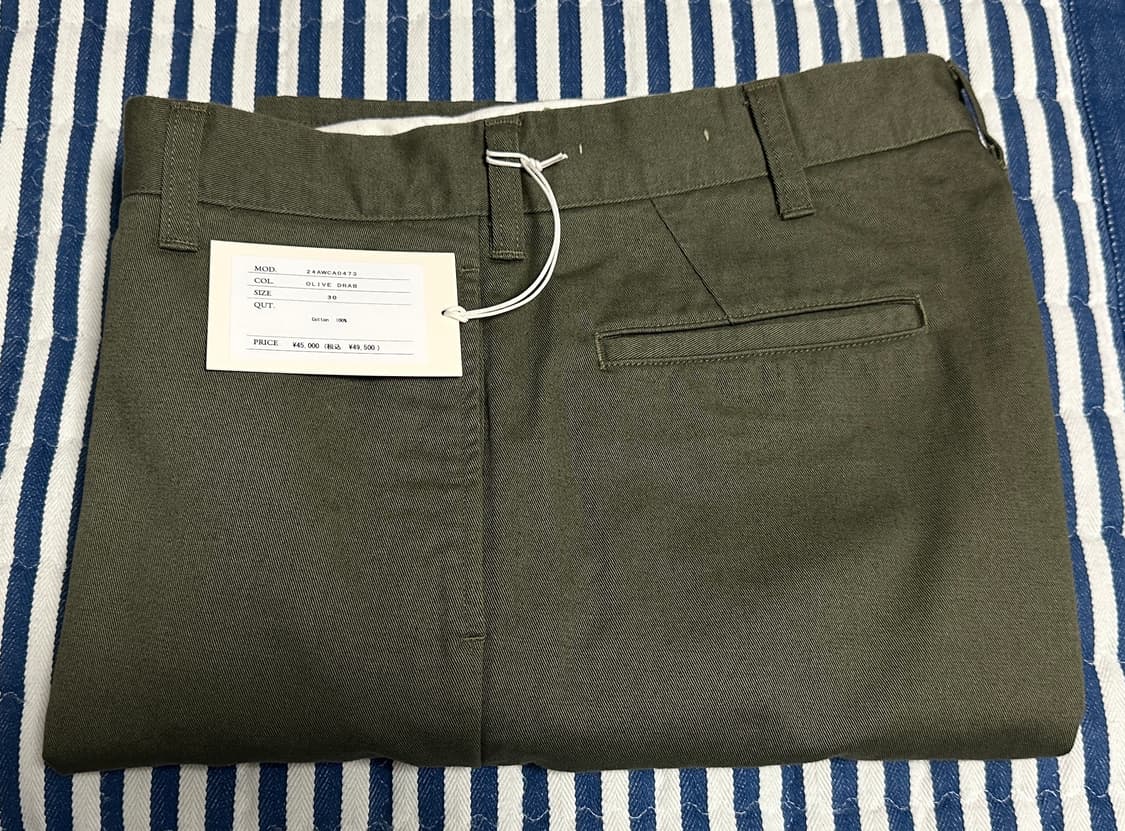 CANTATE 칸타테 칸타타 스렌 다잉 치노 올리브 30사이즈 판매합니다 상품이미지5