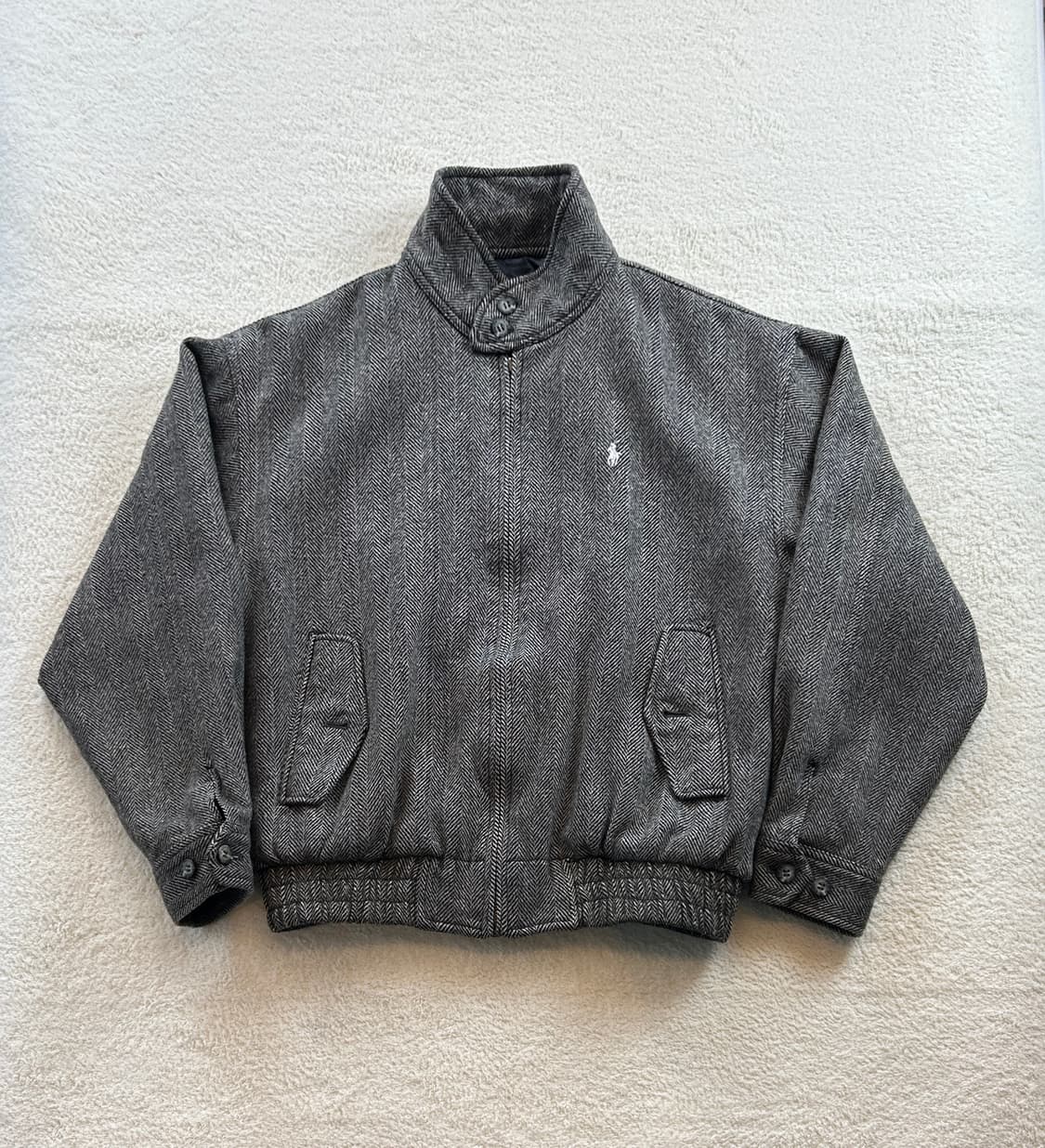 폴로 헤링본 블루종 상품이미지1