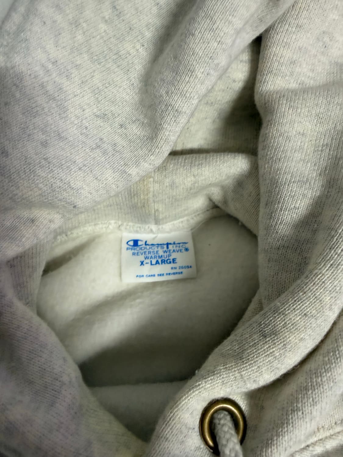 [L] 챔피온 리버스위브 블루택 후드 오트밀 상품이미지2