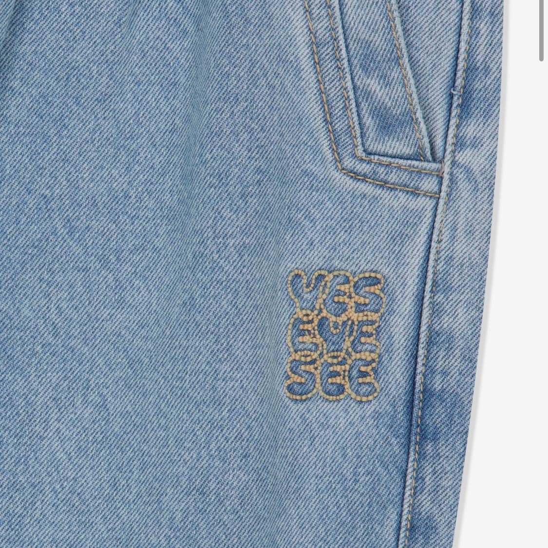 예스아이씨Two Tucked Denim Pants Light Indigo 상품이미지5