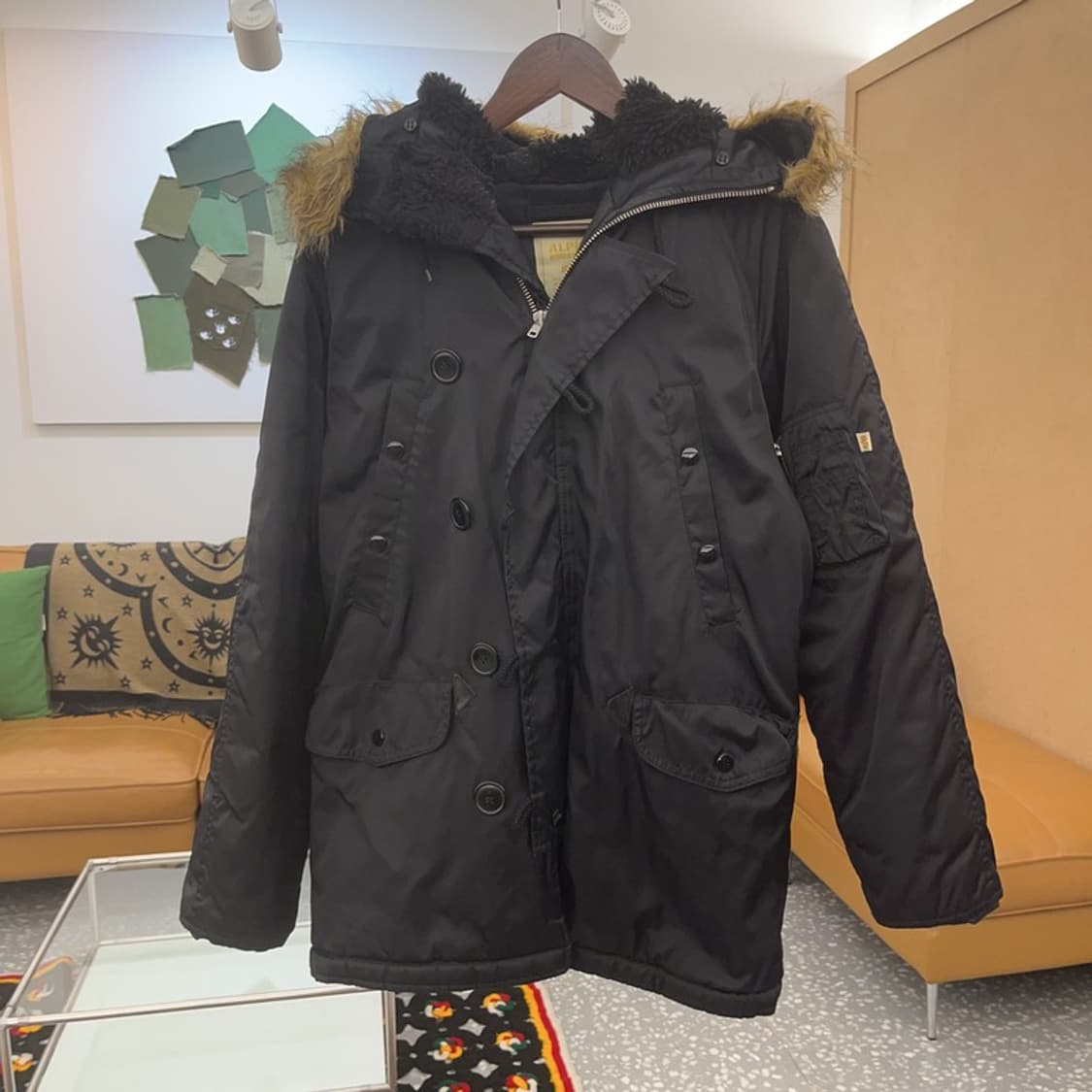 알파인더스트리 올드스쿨 빈티지 00's 퍼 패딩 S C07542 상품이미지3