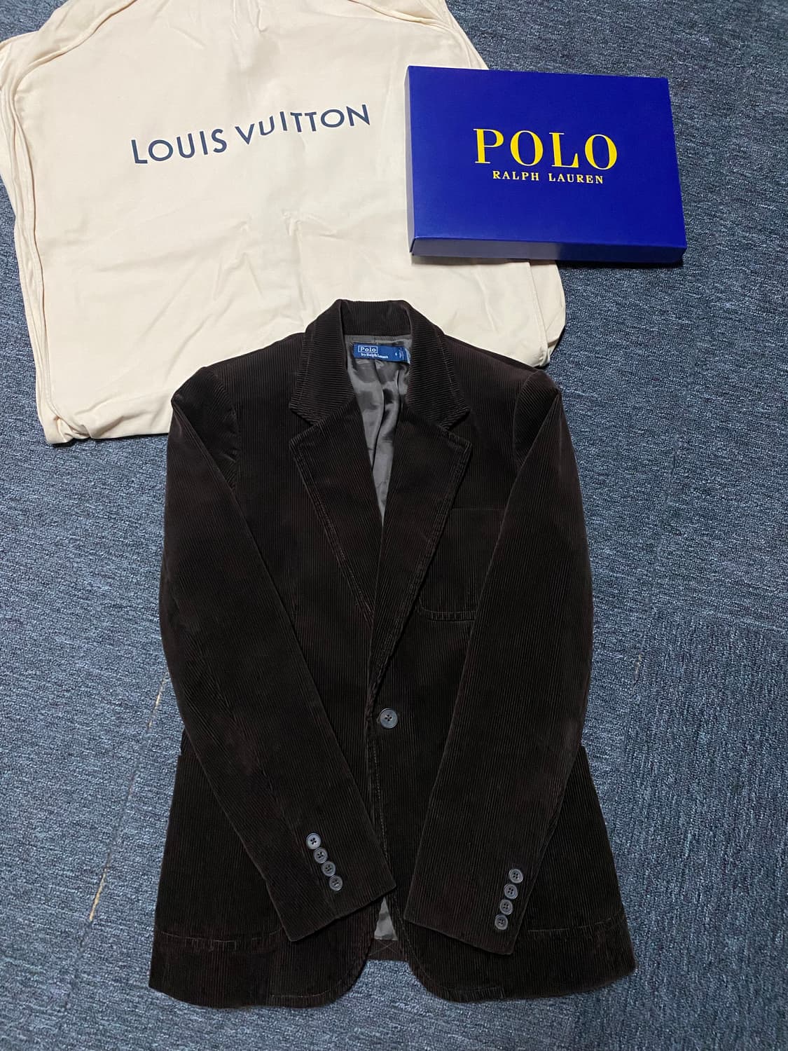 [급처] 최신형 화이트QR라벨 폴로 코듀로이 블레이저 자켓 상품이미지1