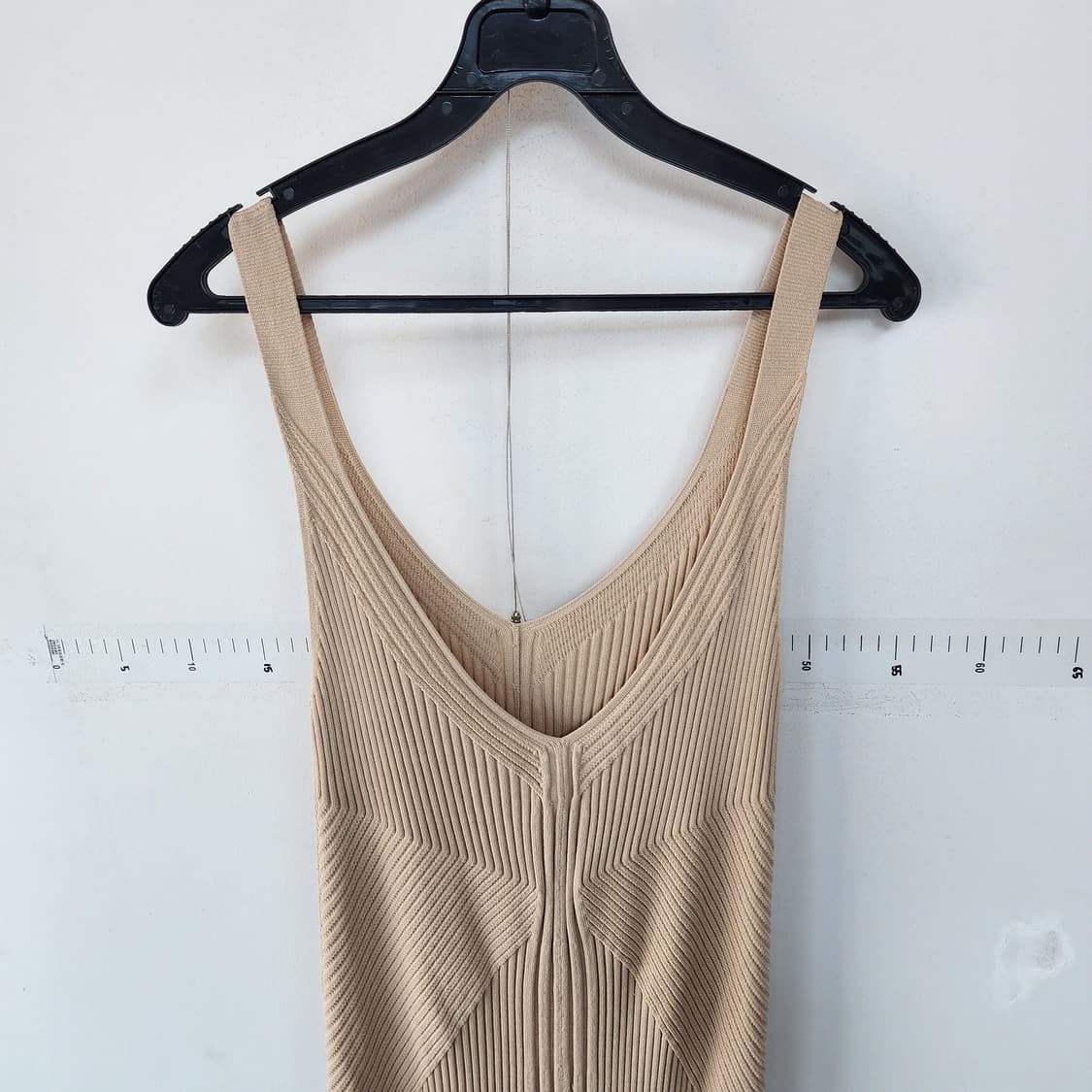 명품 막스디자인 베이지 니트 롱 원피스 상품이미지2