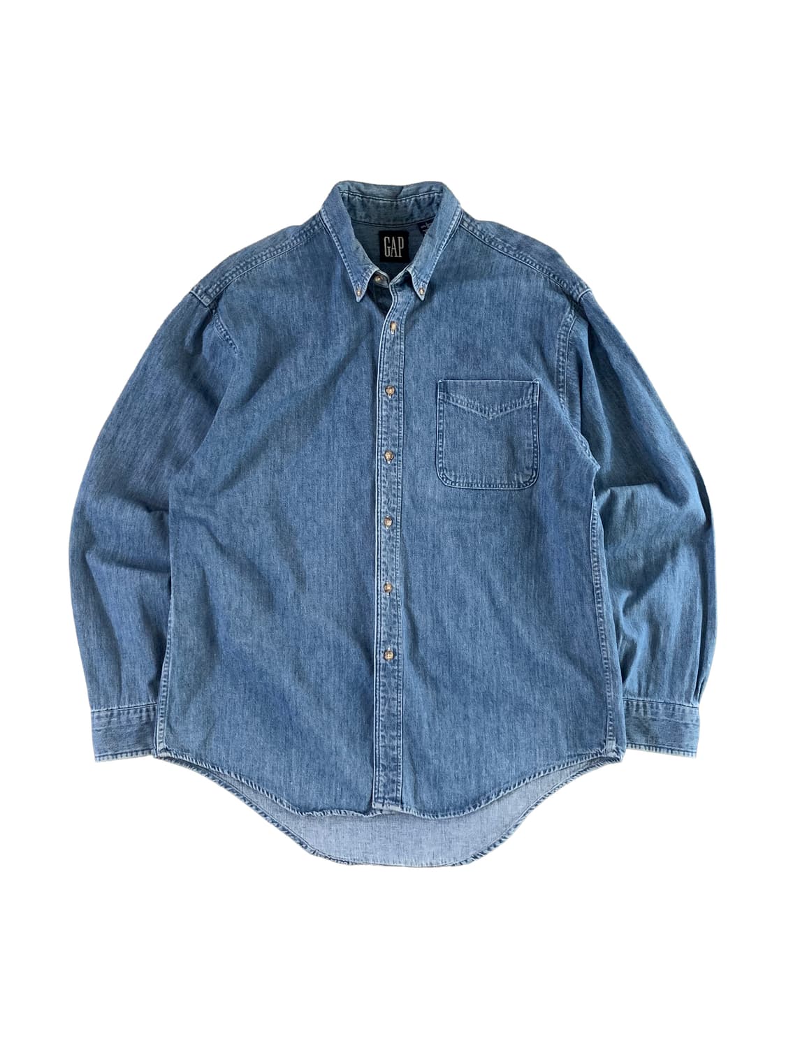 90s 갭 데님 버튼다운 셔츠 Made in USA 상품이미지1