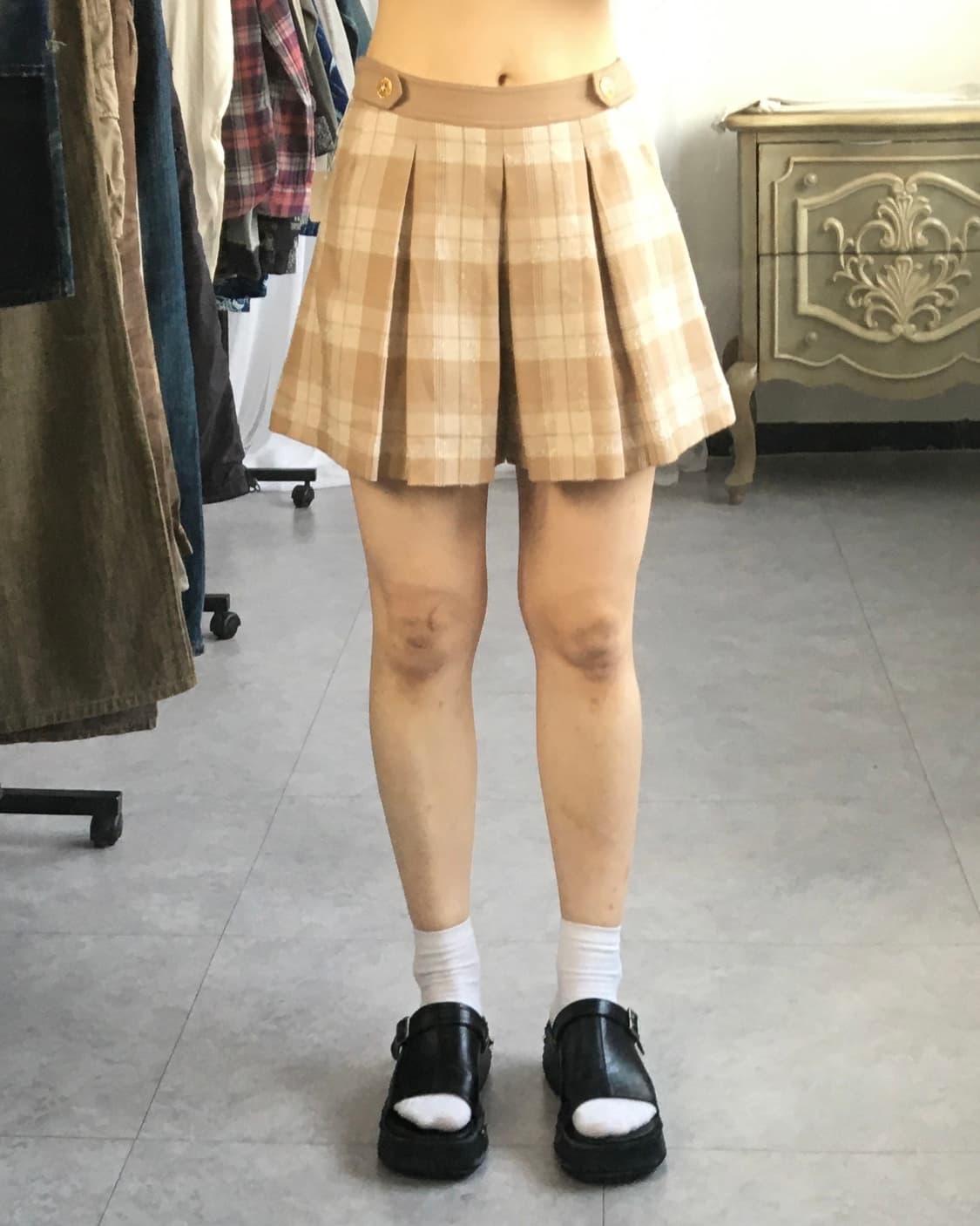 Check pattern short 상품이미지6