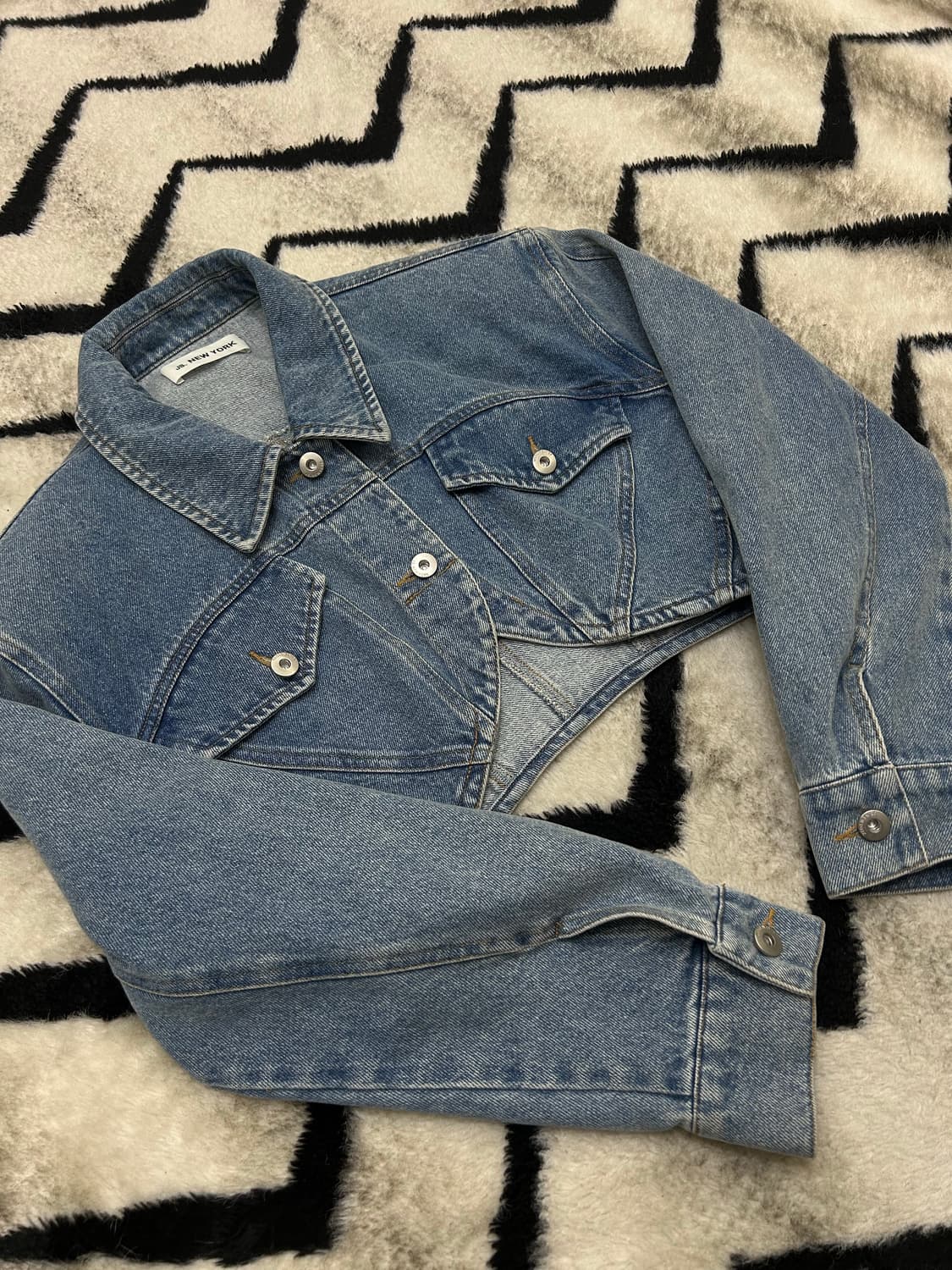 [Free]JS뉴욕 크롭 데님 자켓  상품이미지1