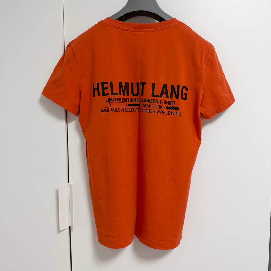 헬무트랭 오렌지 반팔 티셔츠 상품이미지1