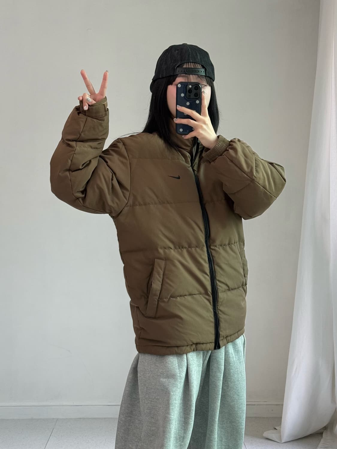 나이키 브라운 오리털 패딩 상품이미지3