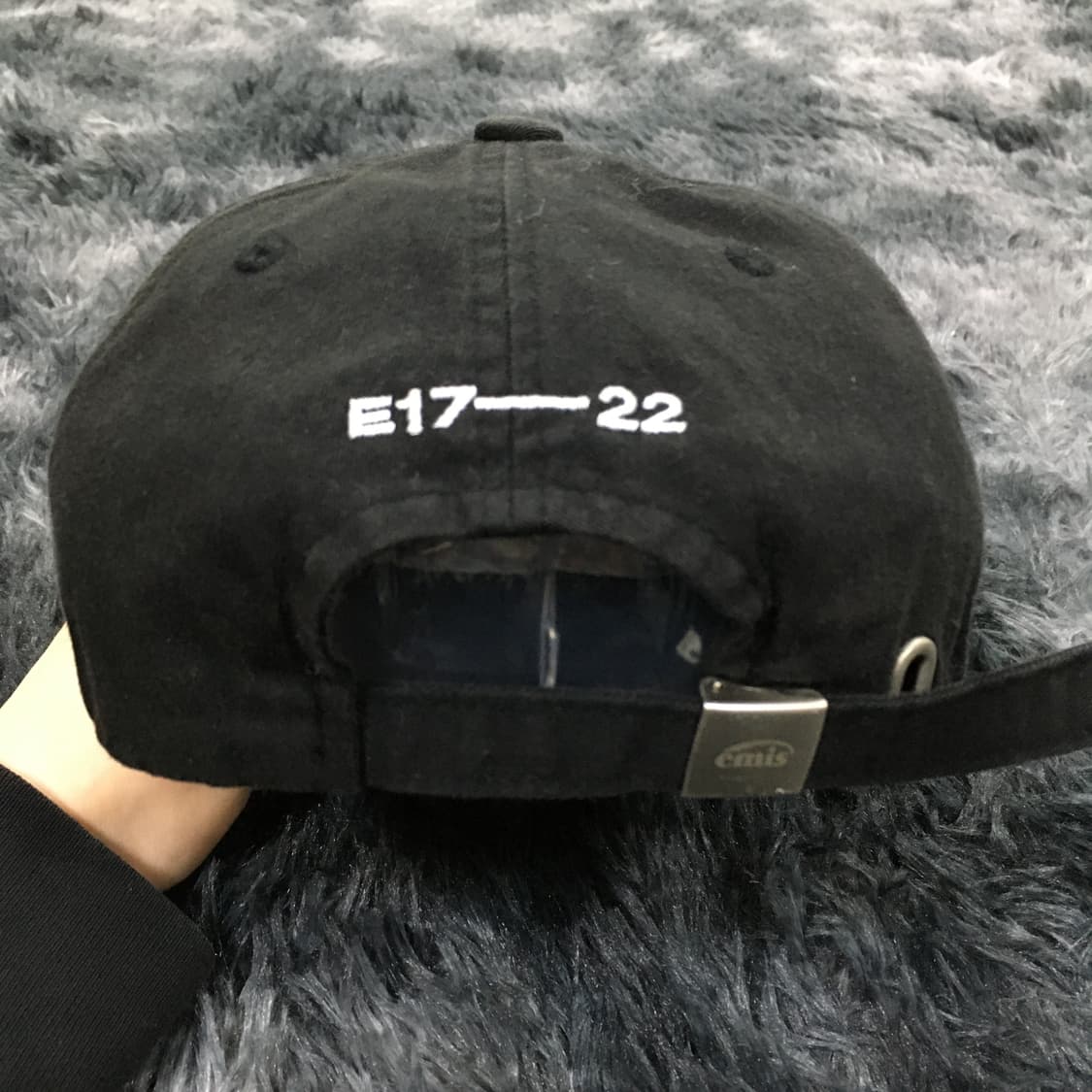 투티/0271 emis 블랙 캡모자 와펜 로고 상품이미지4