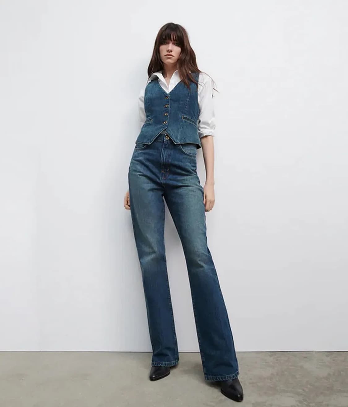 [새상품] 자라 부츠컷 한정판 데님팬츠 34 상품이미지1