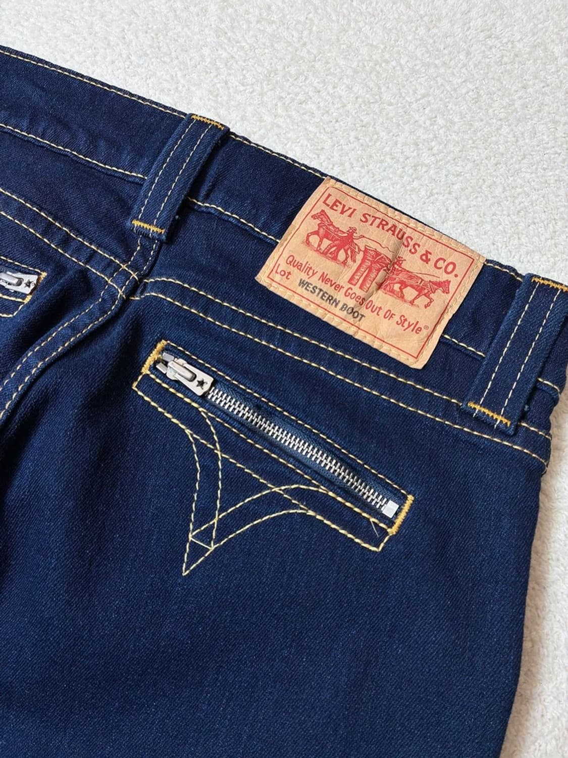 리바이스 00s 로우라이즈 타입1  부츠컷 데님 팬츠 PN6640    상품이미지7