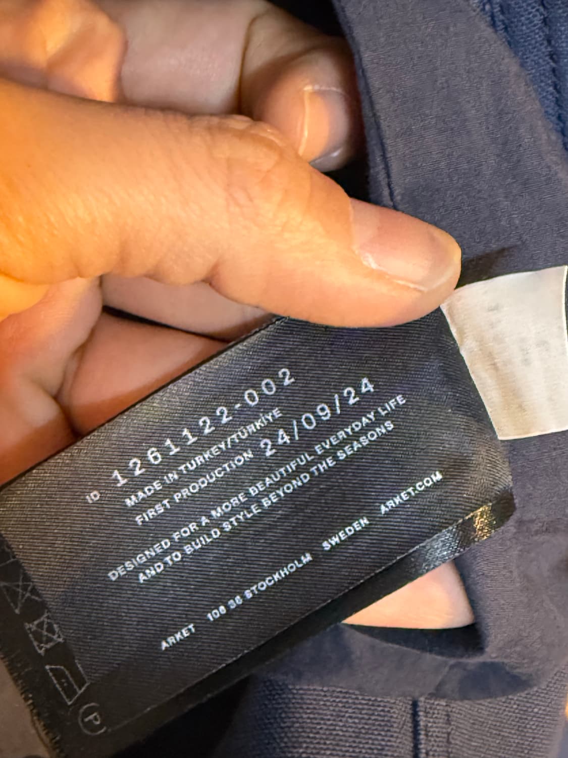 아르켓 코튼 캔버스 재킷(blue dark)L 상품이미지7