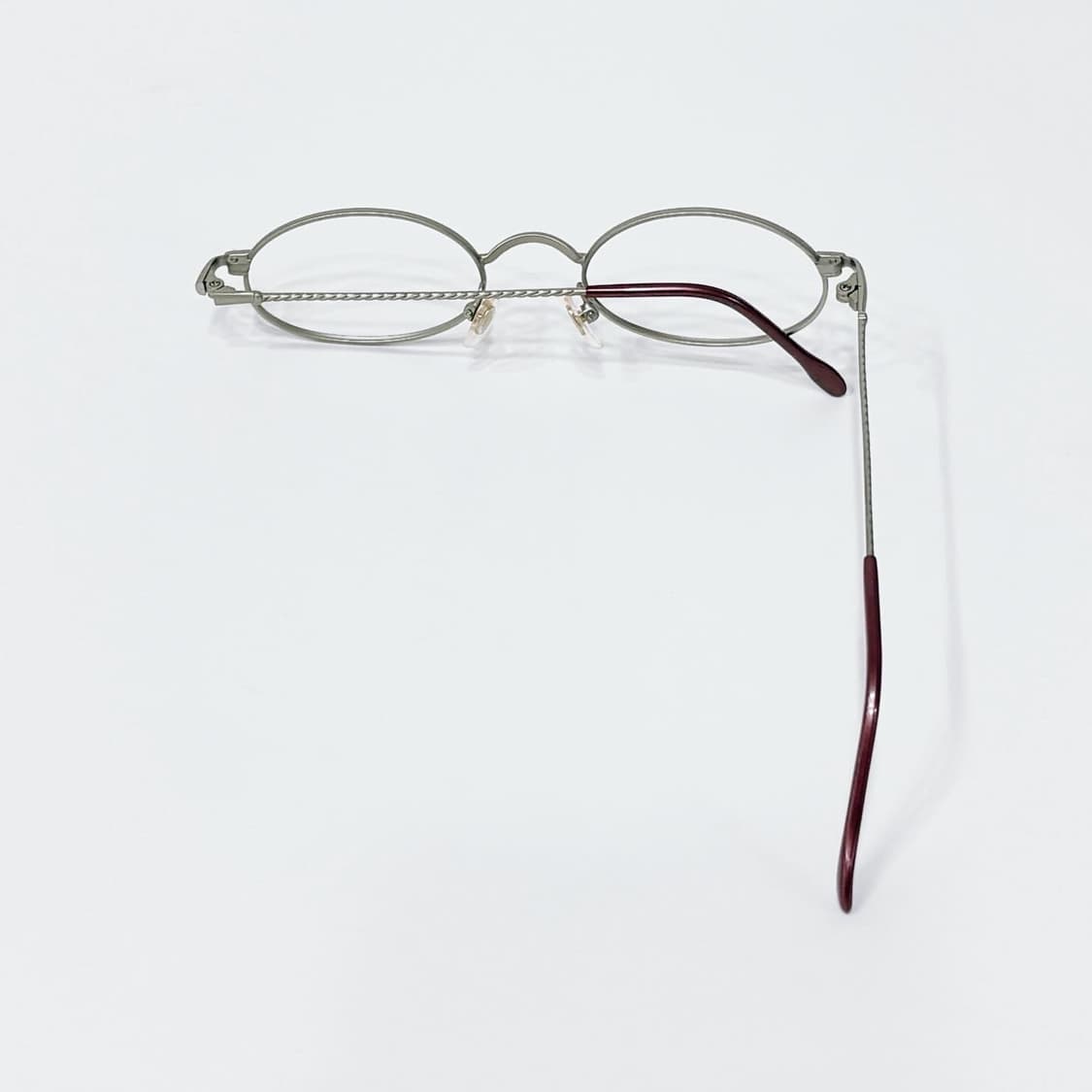 실버 로프 디테일 오벌 메탈 데드스탁 빈티지안경 상품이미지3