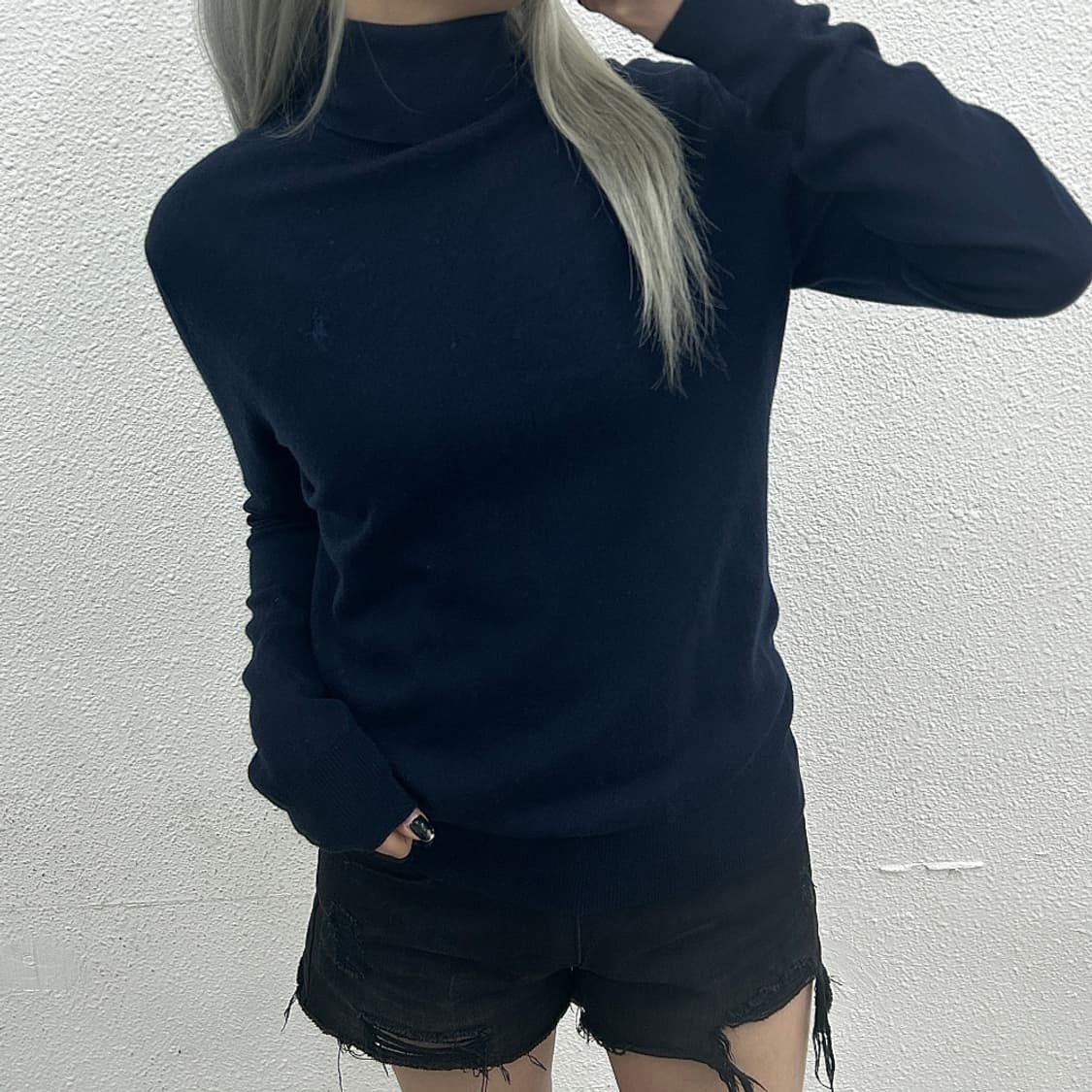 폴로 랄프로렌 네이비포니 네이비 폴라 니트 S 상품이미지1