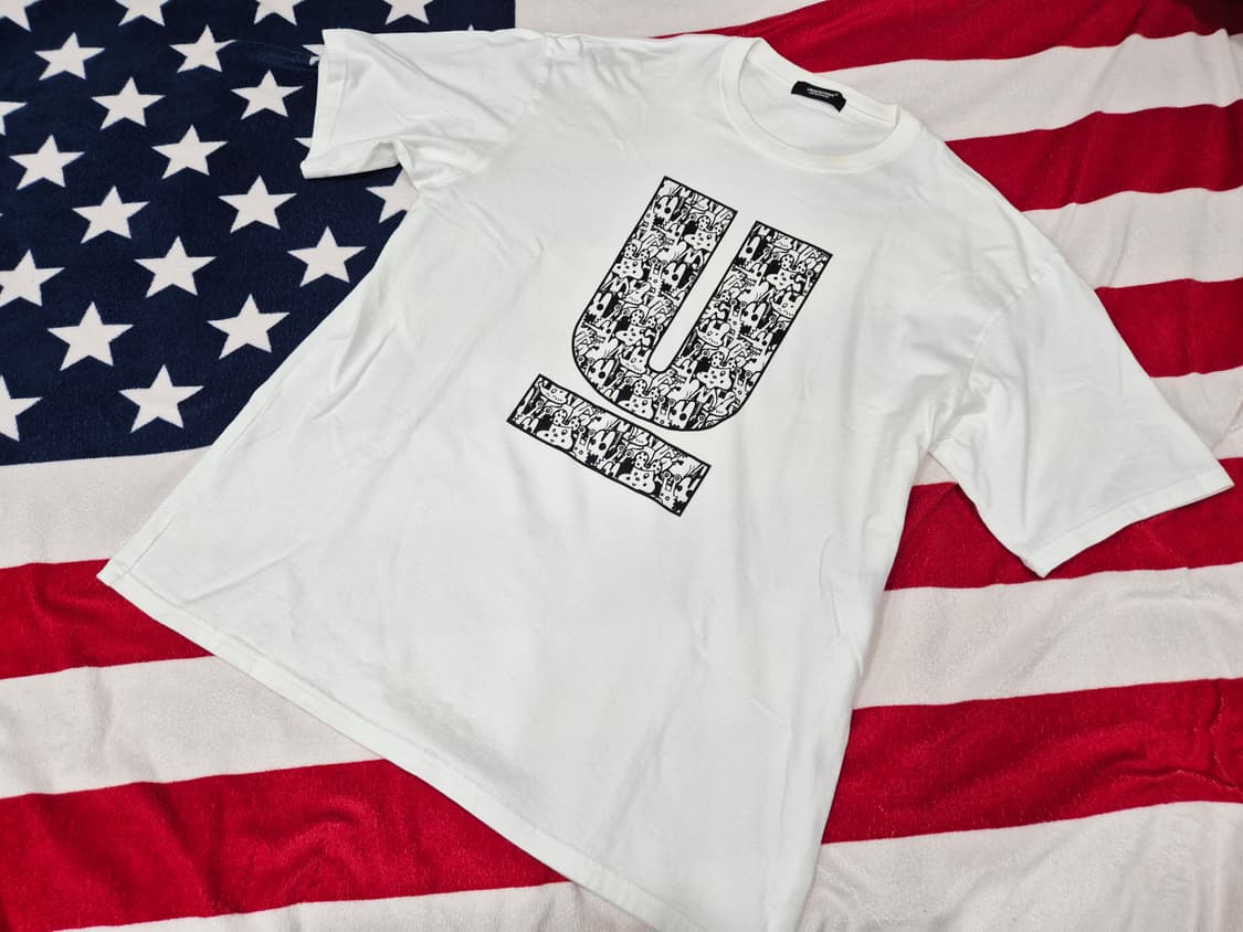 UNDERCOVER 언더커버 U로고 반팔 티셔츠 화이트 상품이미지1