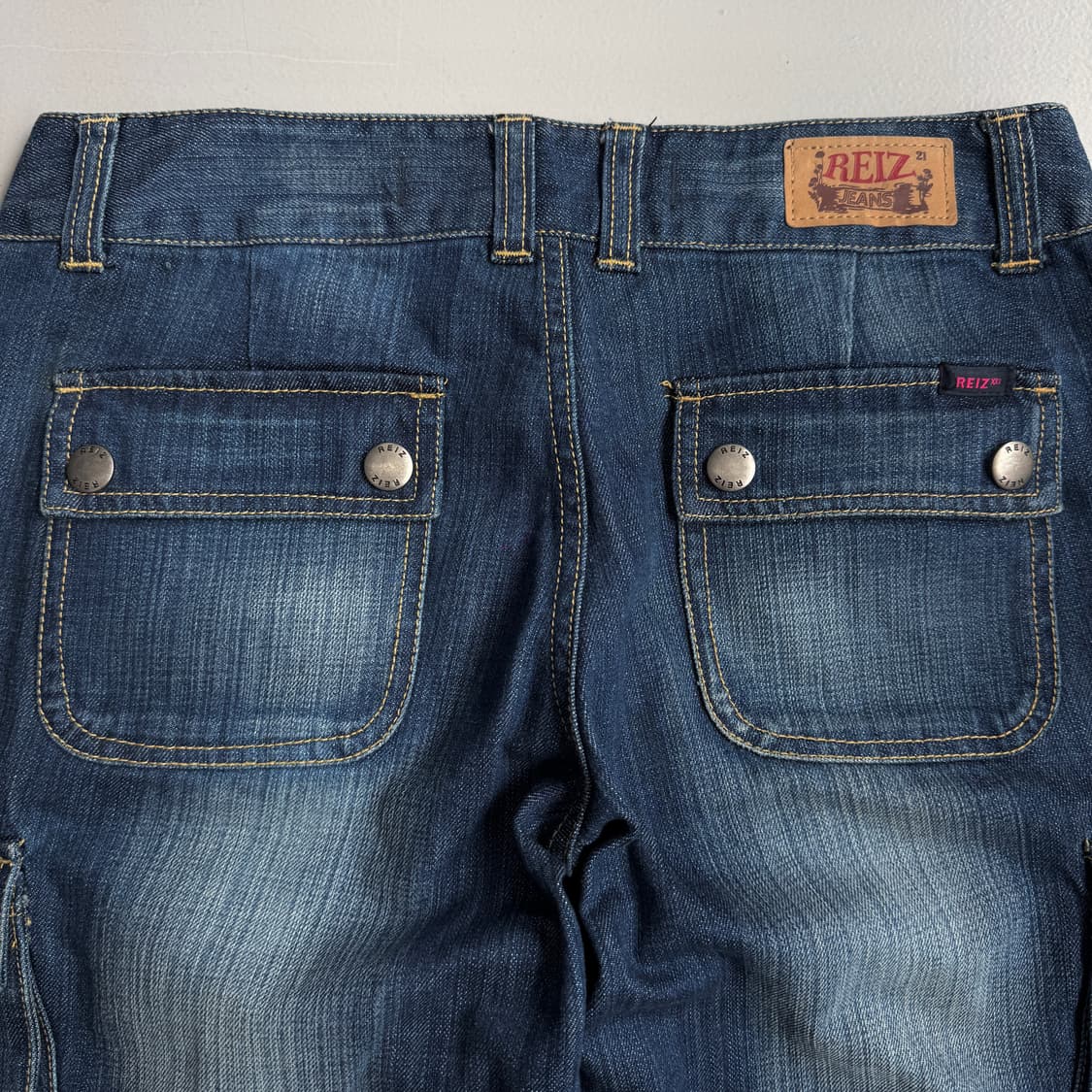 부츠컷 Y2K 탄창 빈티지 데님 카고팬츠 상품이미지6