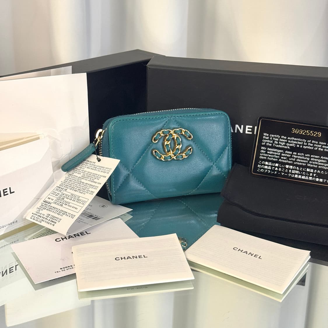 [풀구성] 샤넬 19 지퍼돌이 중지갑 30번대 상품이미지2