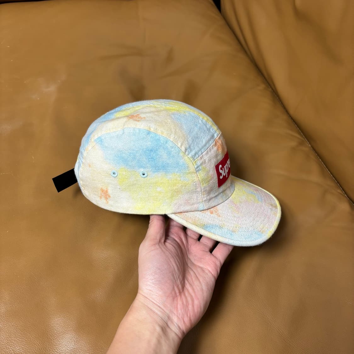 슈프림 캠프캡 모자 박스로고 멀티컬러 다이드 상품이미지3